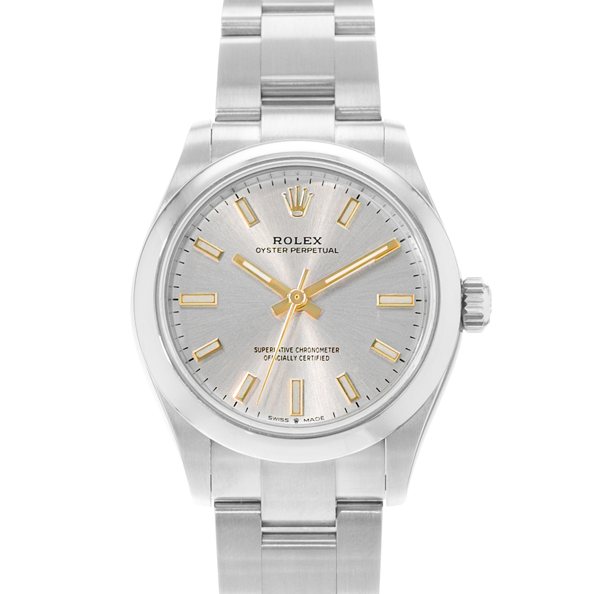Rolex Oyster Perpetual 31 277200 Silver Index Dial Steel Ladies Watch Card 2020 thumbnail 1