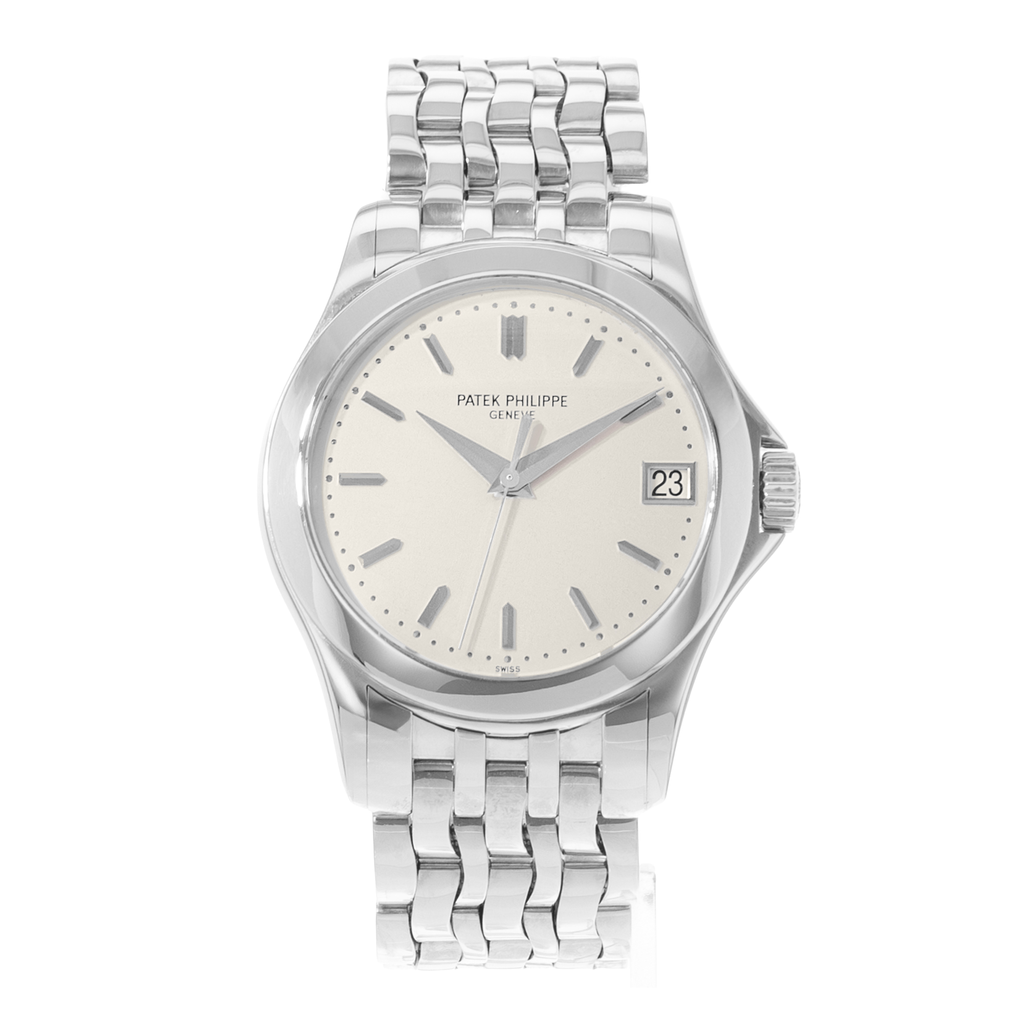 Patek Philippe Calatrava 5107G-001 Silver Dial 18K White Gold Mens Watch 2004 thumbnail 2