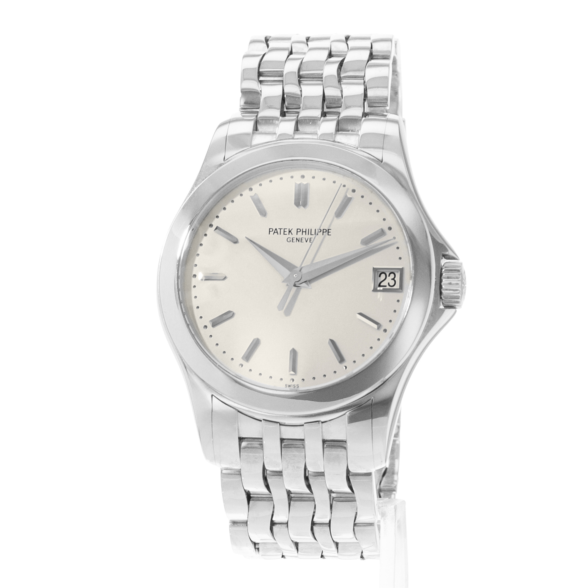 Patek Philippe Calatrava 5107G-001 Silver Dial 18K White Gold Mens Watch 2004 thumbnail 3