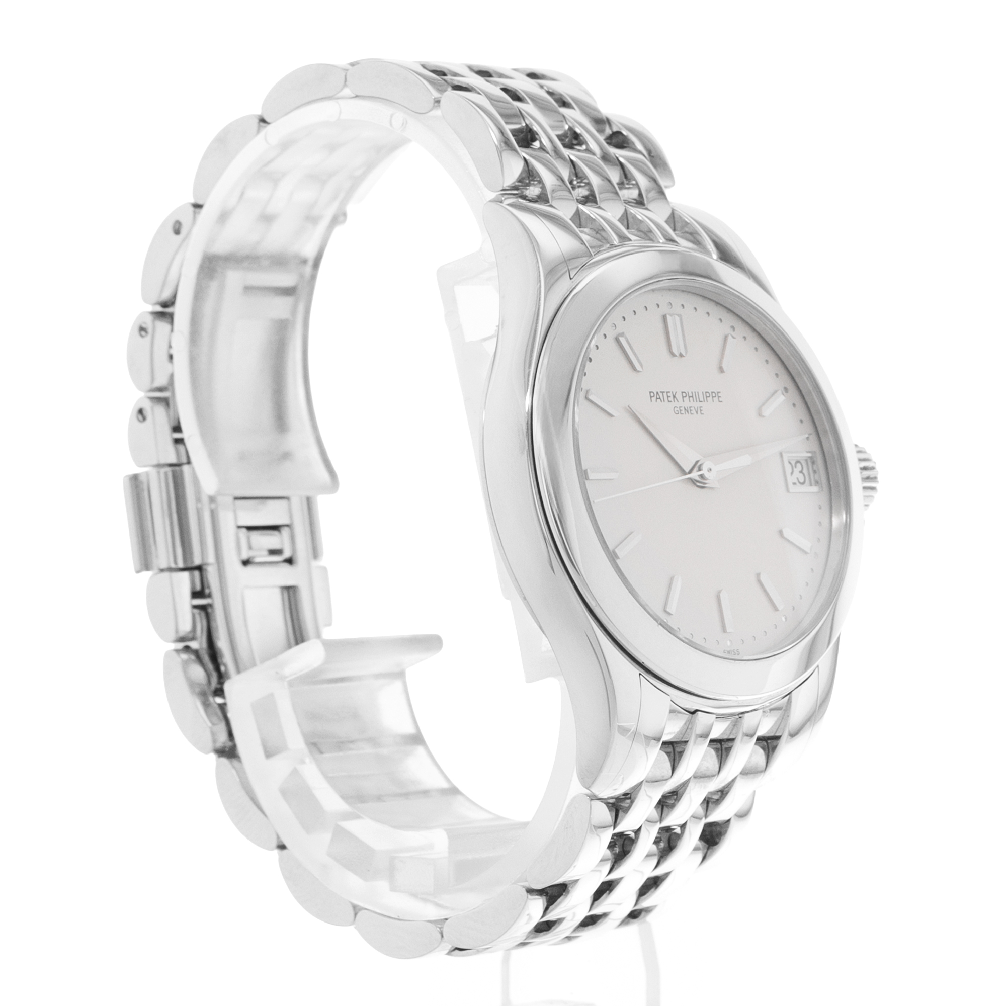 Patek Philippe Calatrava 5107G-001 Silver Dial 18K White Gold Mens Watch 2004 thumbnail 5