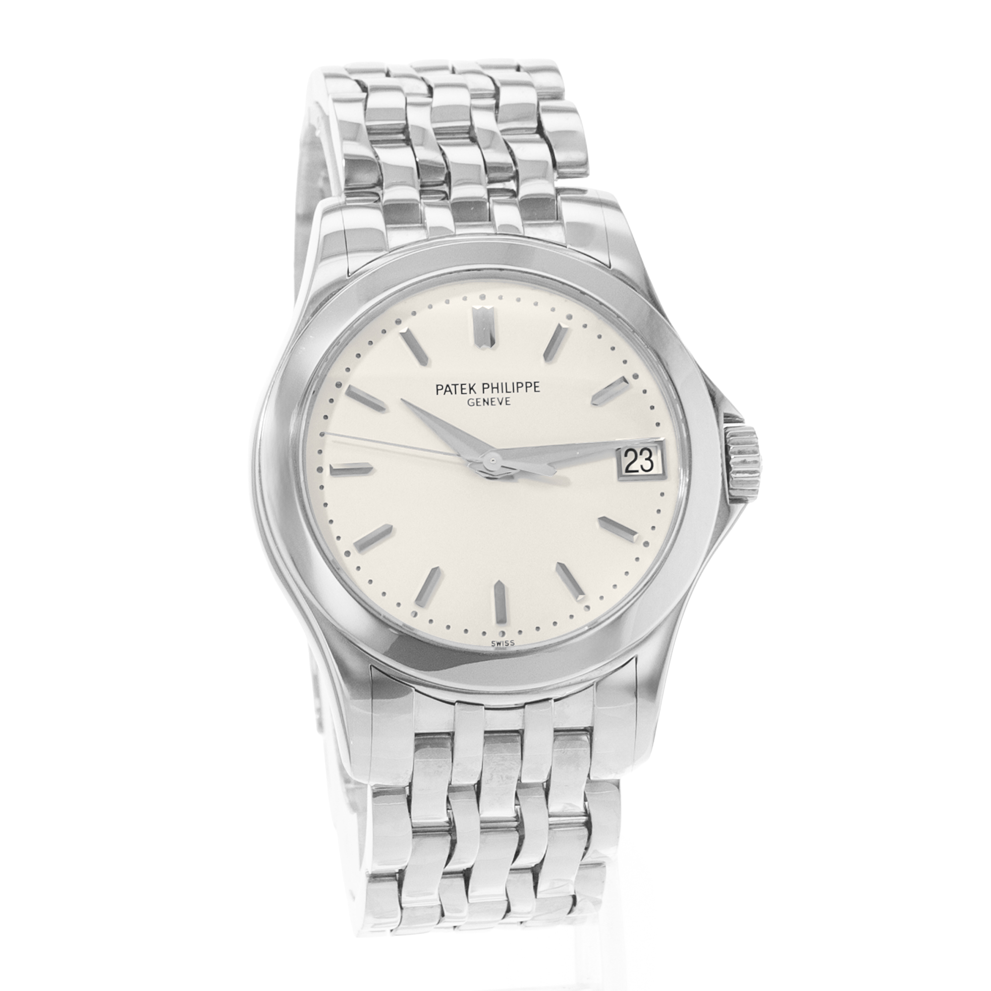 Patek Philippe Calatrava 5107G-001 Silver Dial 18K White Gold Mens Watch 2004 thumbnail 6