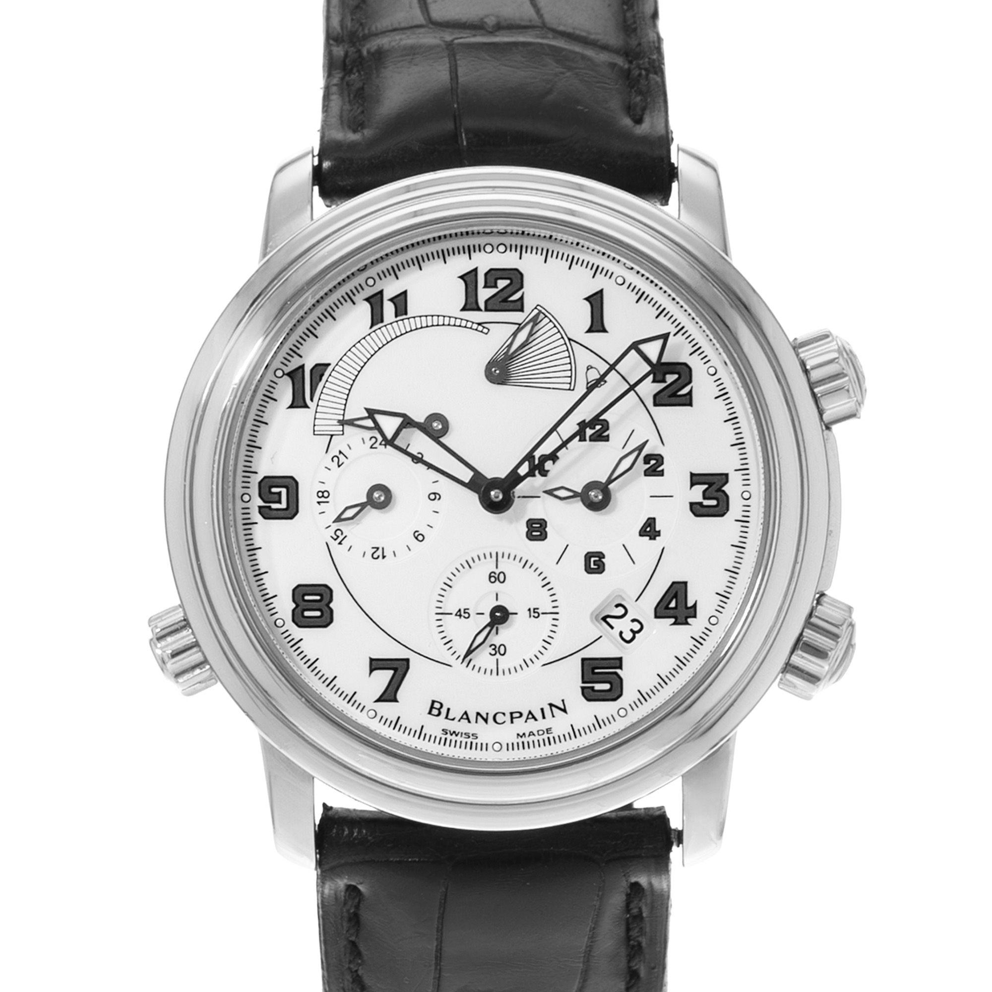 Blancpain Leman Reveil GMT 2041-1127M-53B 40mm Steel Power Mens Watch 2020 thumbnail 1
