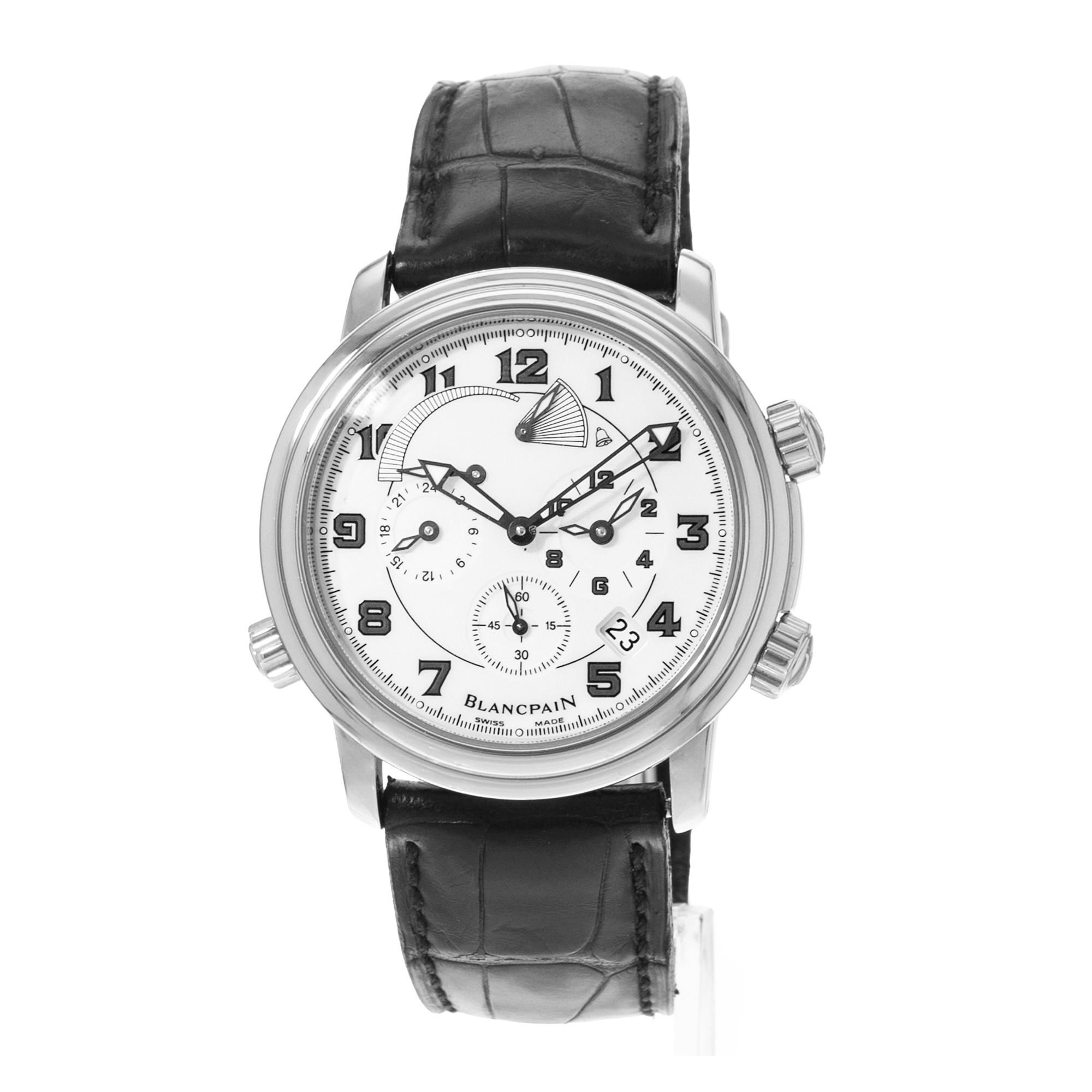 Blancpain Leman Reveil GMT 2041-1127M-53B 40mm Steel Power Mens Watch 2020 thumbnail 3