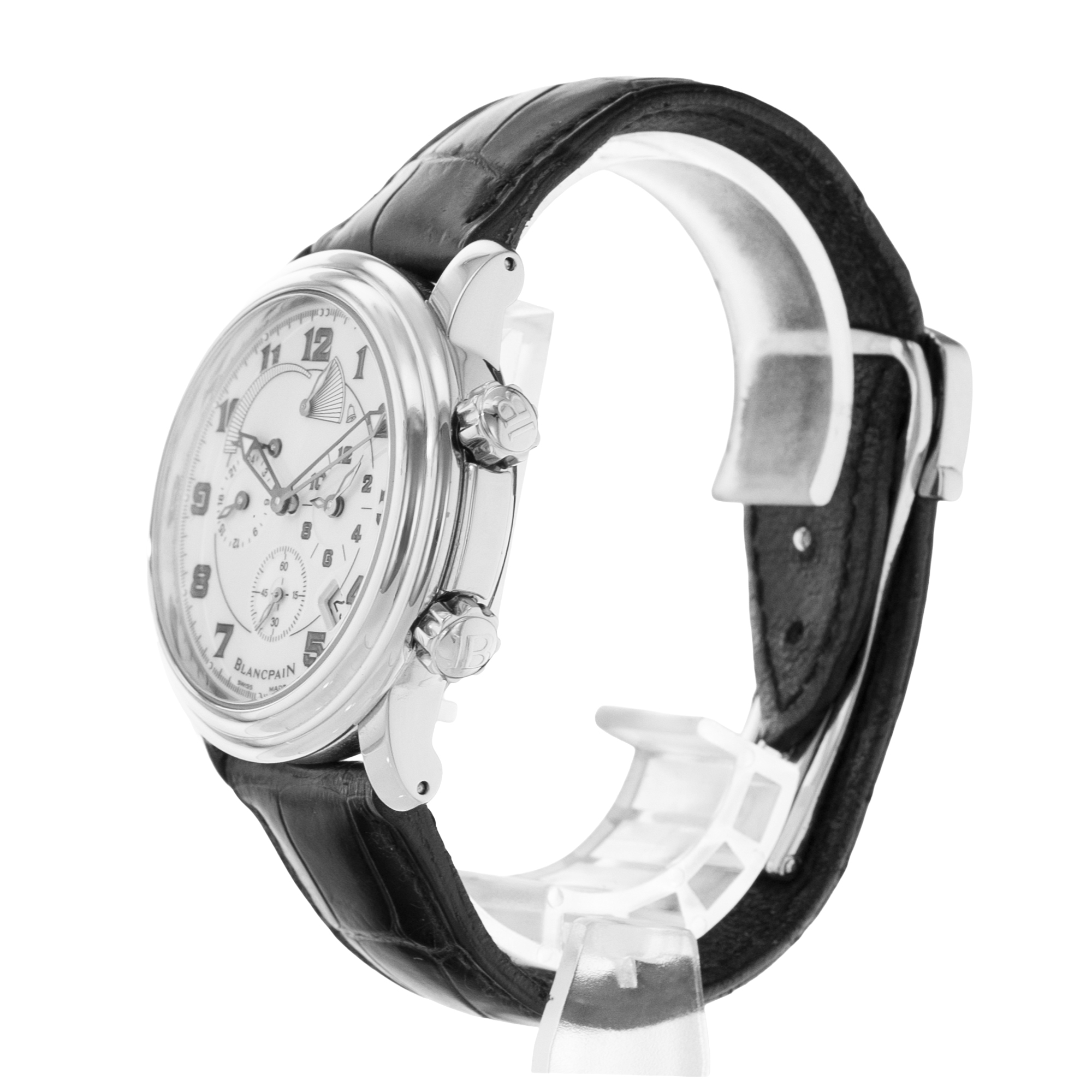 Blancpain Leman Reveil GMT 2041-1127M-53B 40mm Steel Power Mens Watch 2020 thumbnail 4