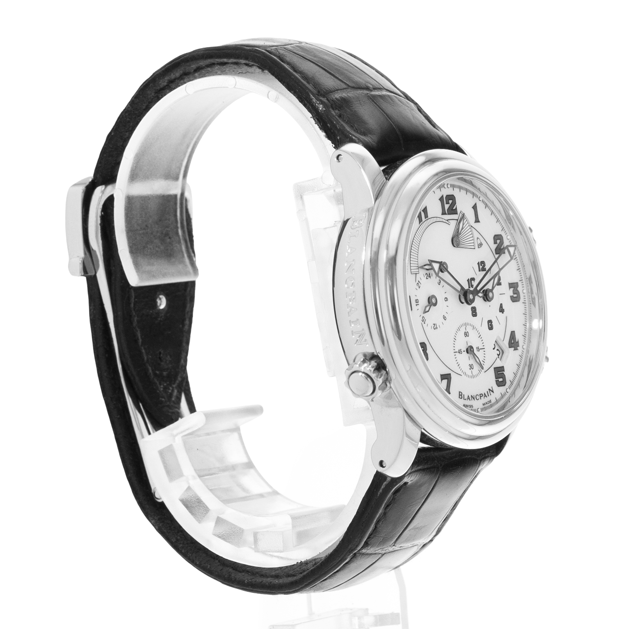 Blancpain Leman Reveil GMT 2041-1127M-53B 40mm Steel Power Mens Watch 2020 thumbnail 5