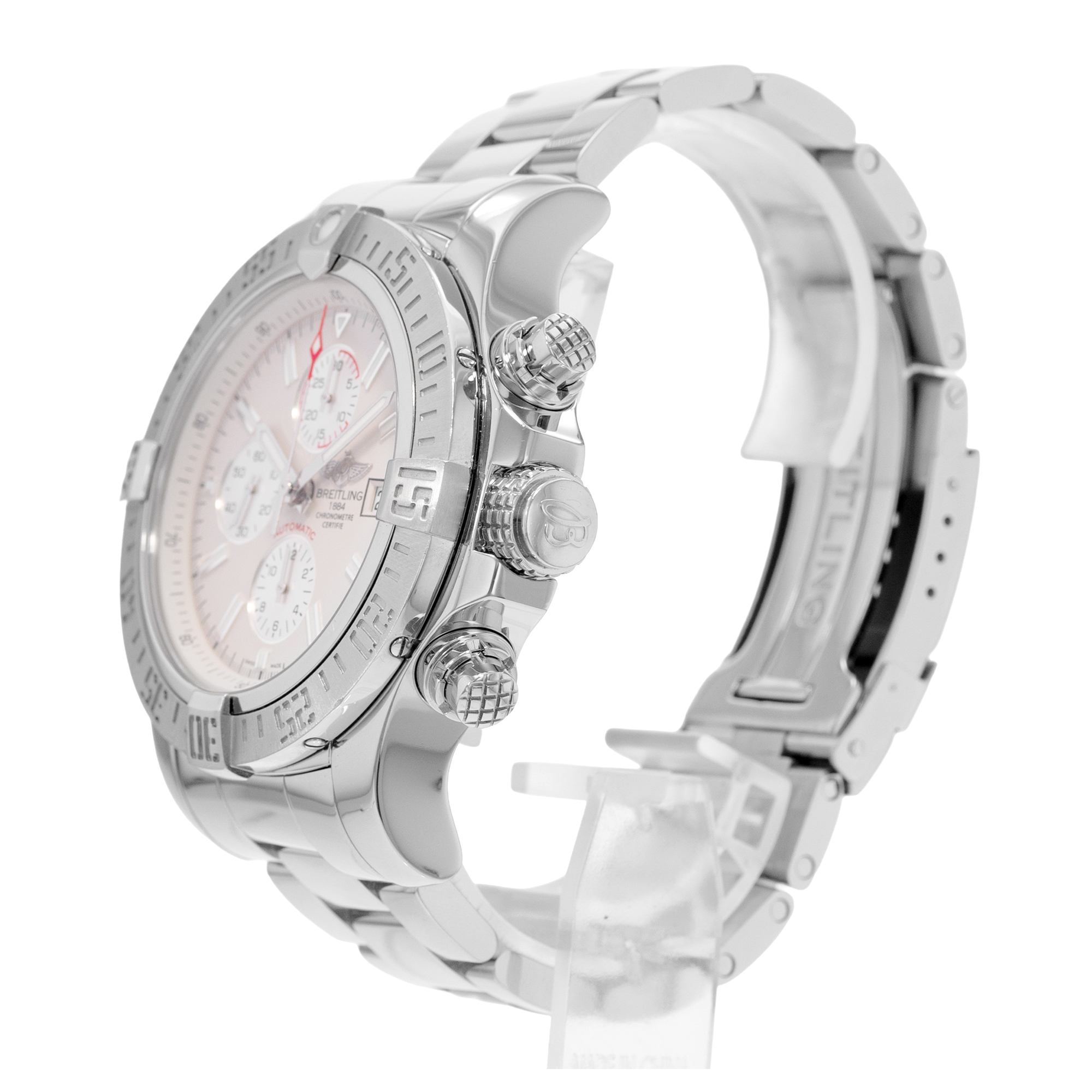 Breitling Super Avenger II A13371 48mm Silver Dial Steel Mens Watch Box 2016 thumbnail 4