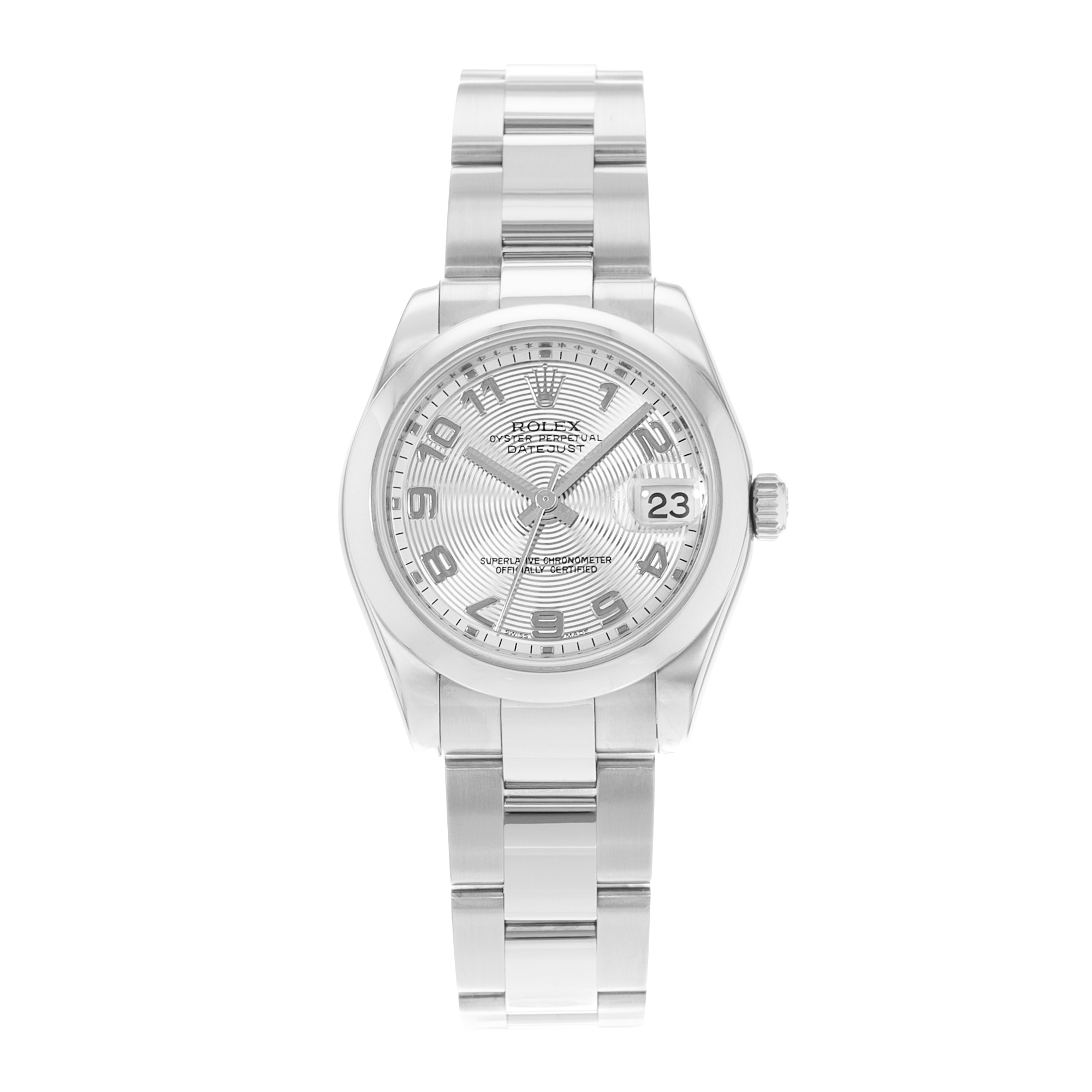 Rolex Datejust 31 178240 Silver Concentric Dial Steel Ladies Watch Card 2013 thumbnail 2