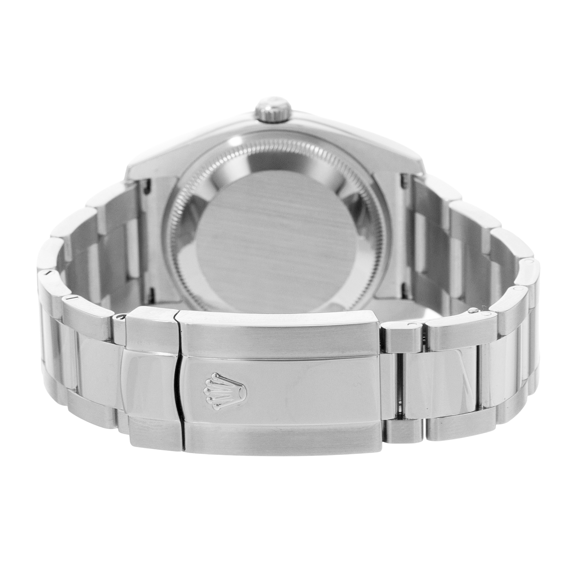 Rolex Oyster Perpetual Date 34 115234 Diamond Steel 18k White Gold Mens Watch thumbnail 7