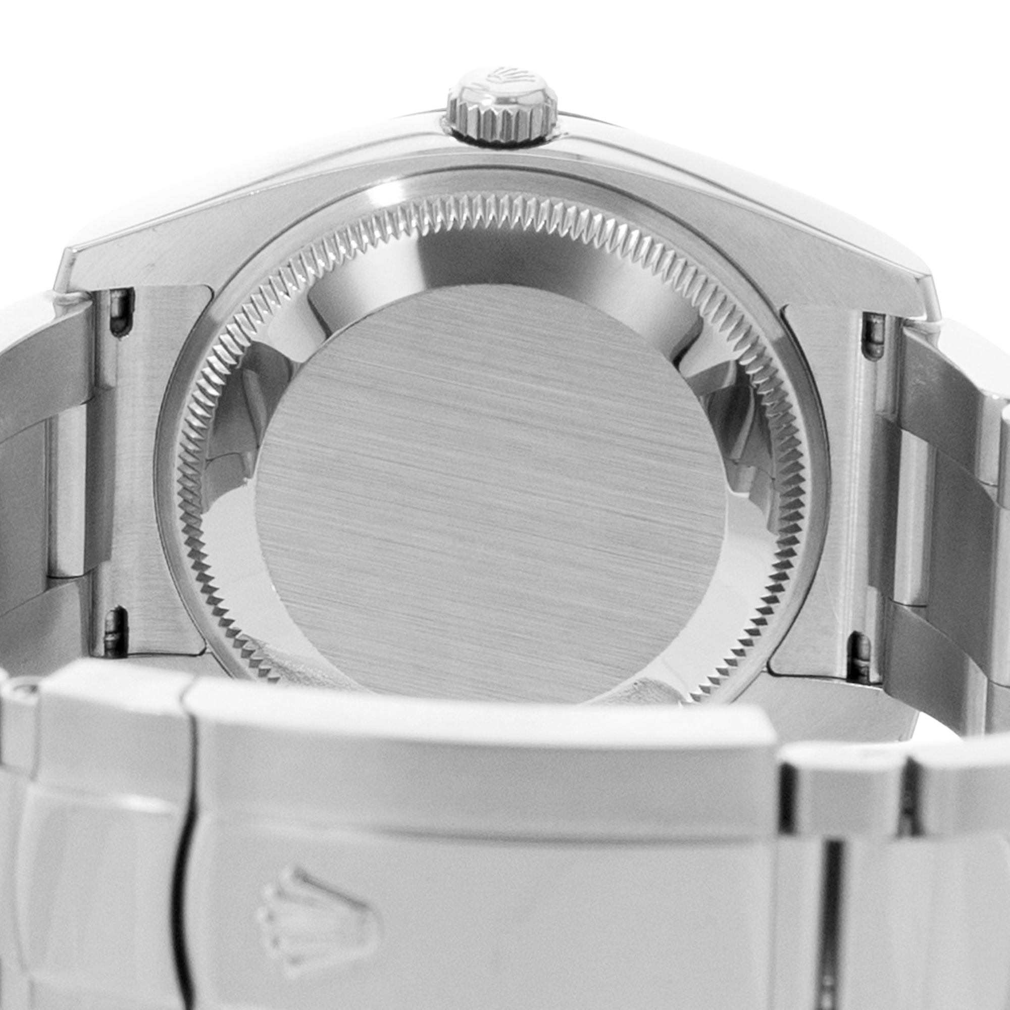 Rolex Oyster Perpetual Date 34 115234 Diamond Steel 18k White Gold Mens Watch thumbnail 8