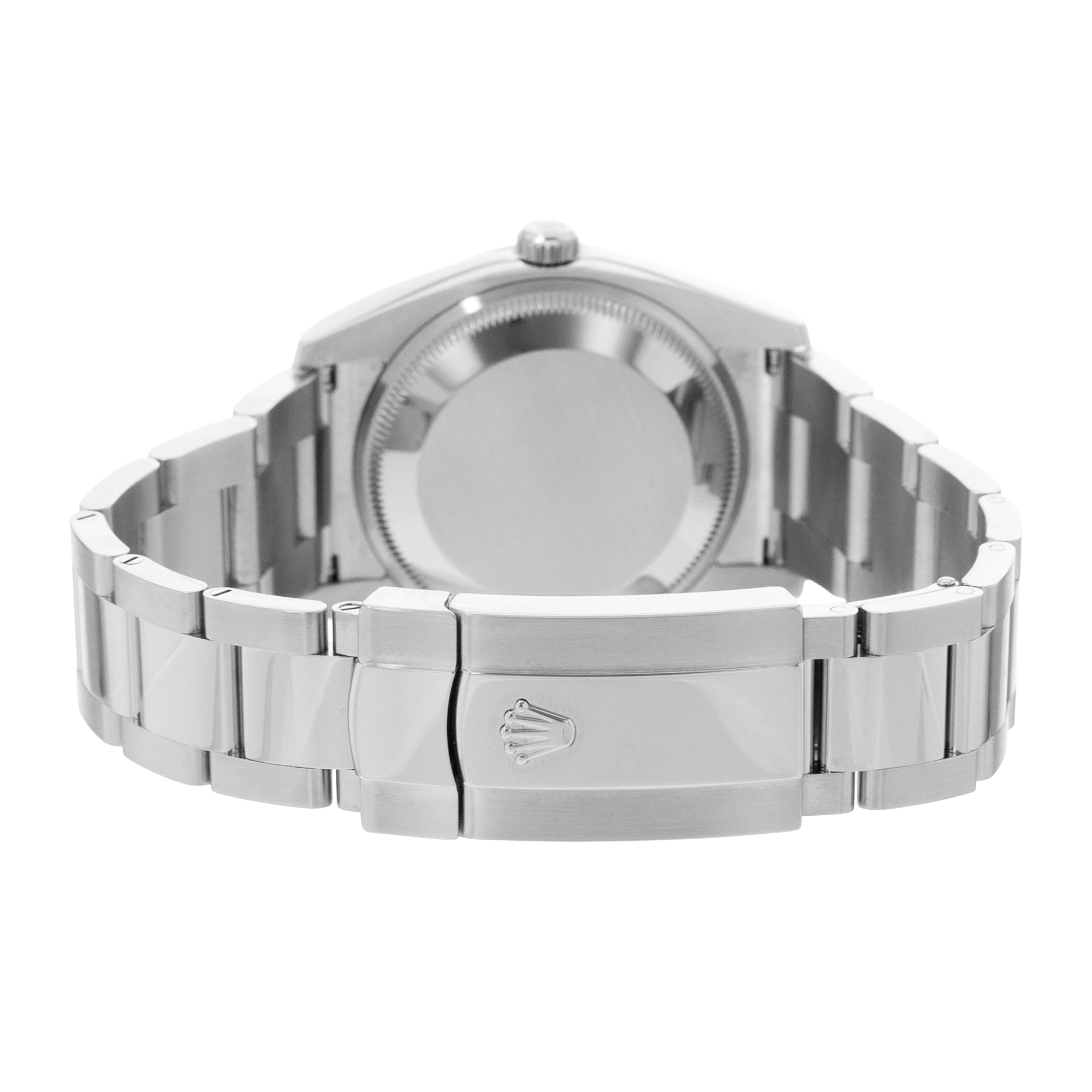 Rolex Oyster Perpetual 34 115200 Blue Index Dial Steel Mens Watch Card 2019 thumbnail 8