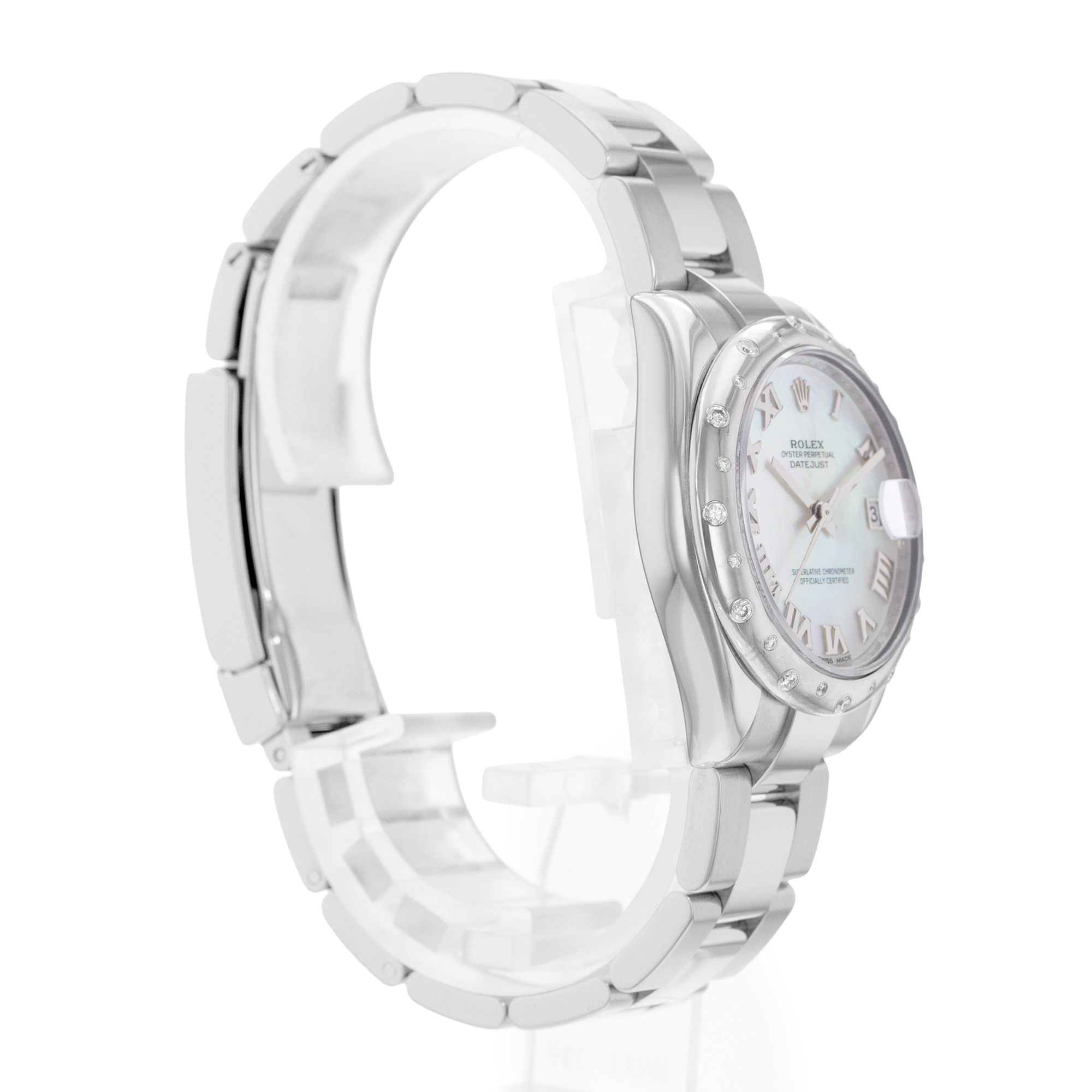 Rolex Datejust 31 178344 Factory Mother of Pearl Scattered Diamond Bezel Watch thumbnail 5