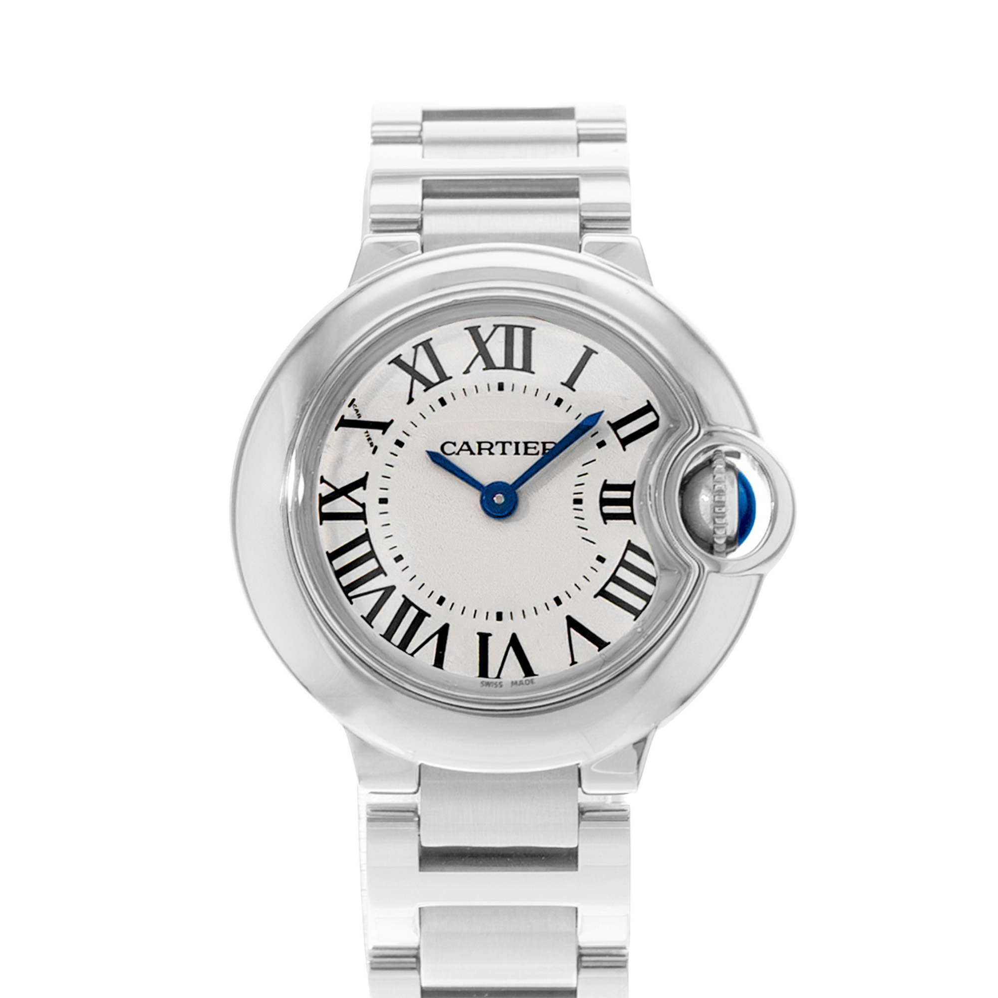 Cartier Ballon Bleu 28mm W69010Z4 3009 Silver Dial Steel Ladies Watch Papers thumbnail 1