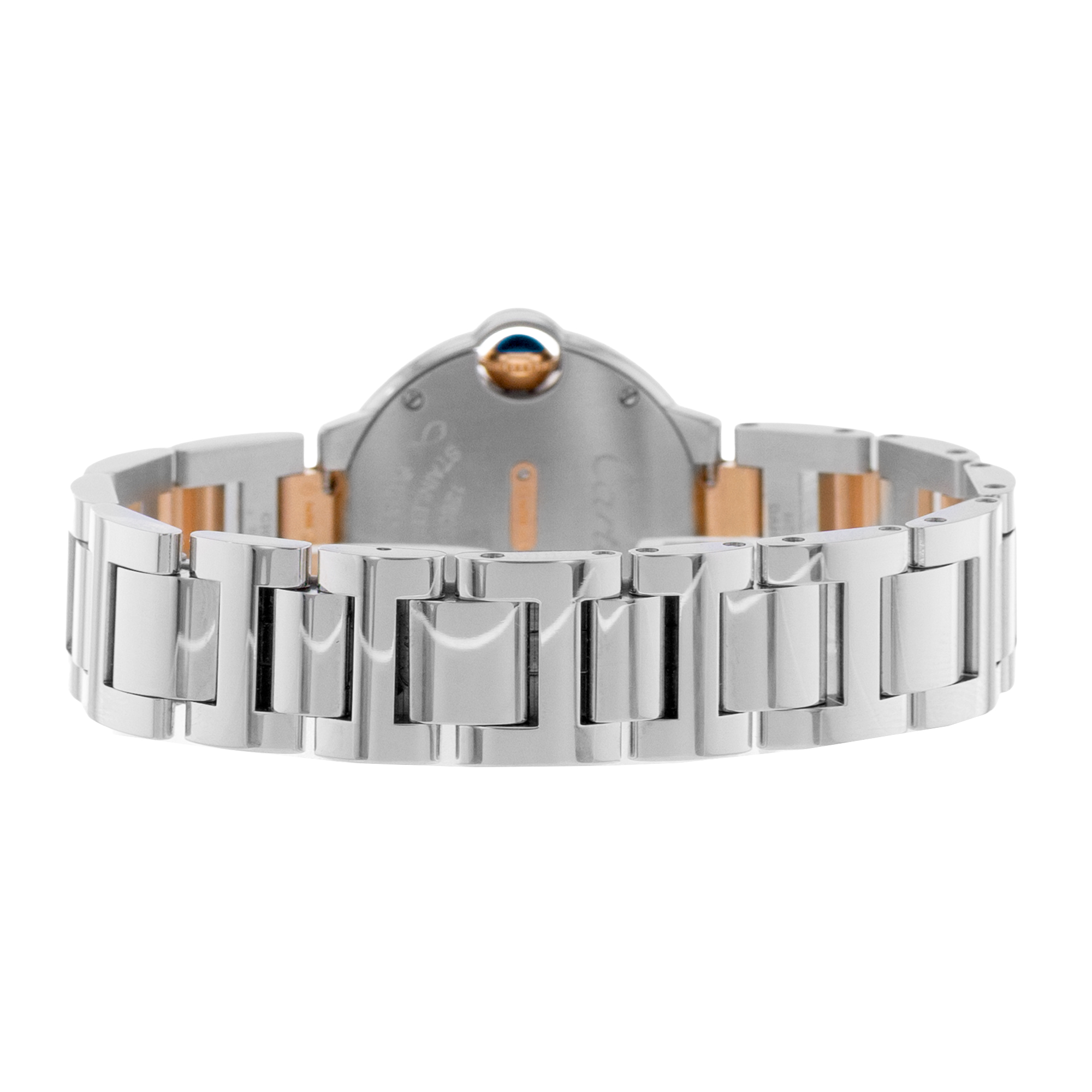 Cartier Ballon Bleu W3BB0005 3752 Diamond Steel 18k Rose Gold Watch Papers 2015 thumbnail 8