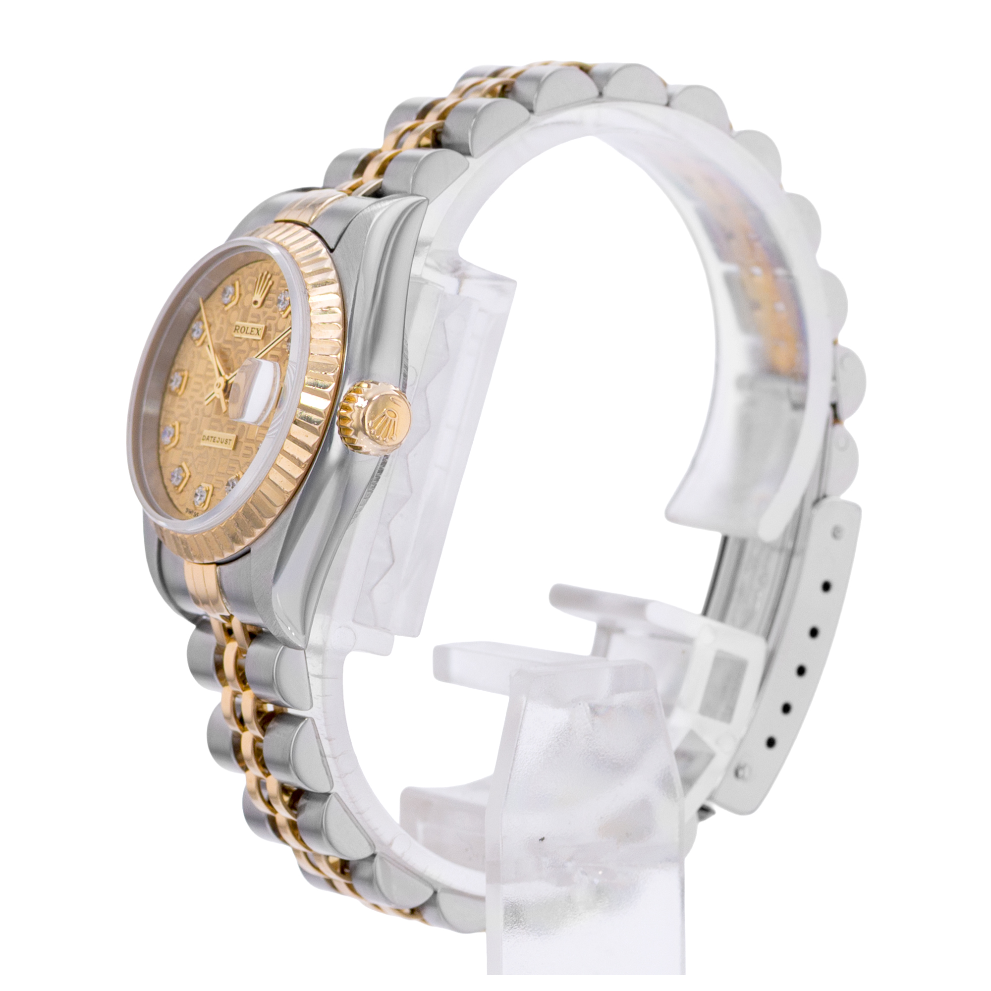 Rolex Datejust 26 79173 Diamond Jubilee Steel 18k Yellow Gold Ladies Watch 2000 thumbnail 4