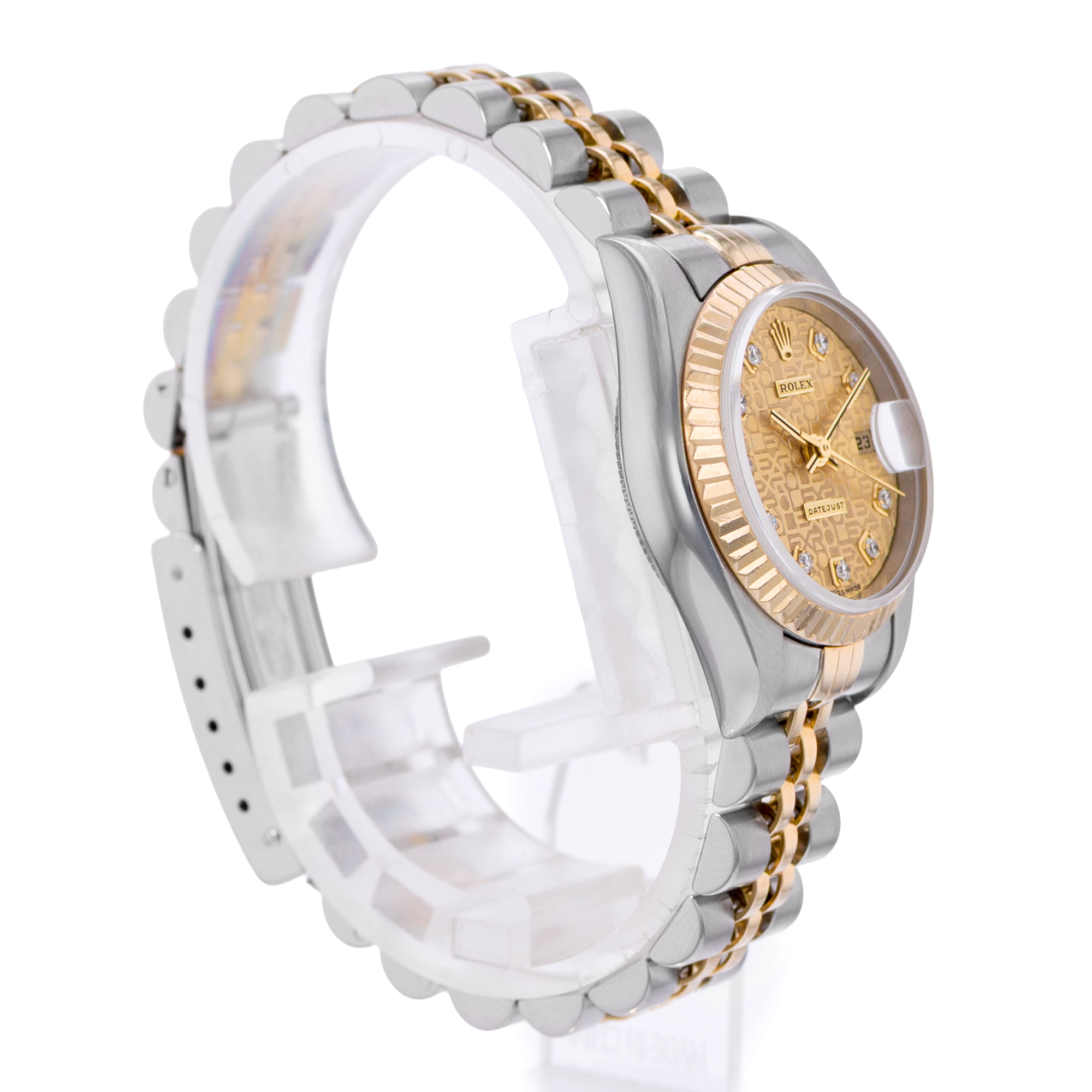 Rolex Datejust 26 79173 Diamond Jubilee Steel 18k Yellow Gold Ladies Watch 2000 thumbnail 5