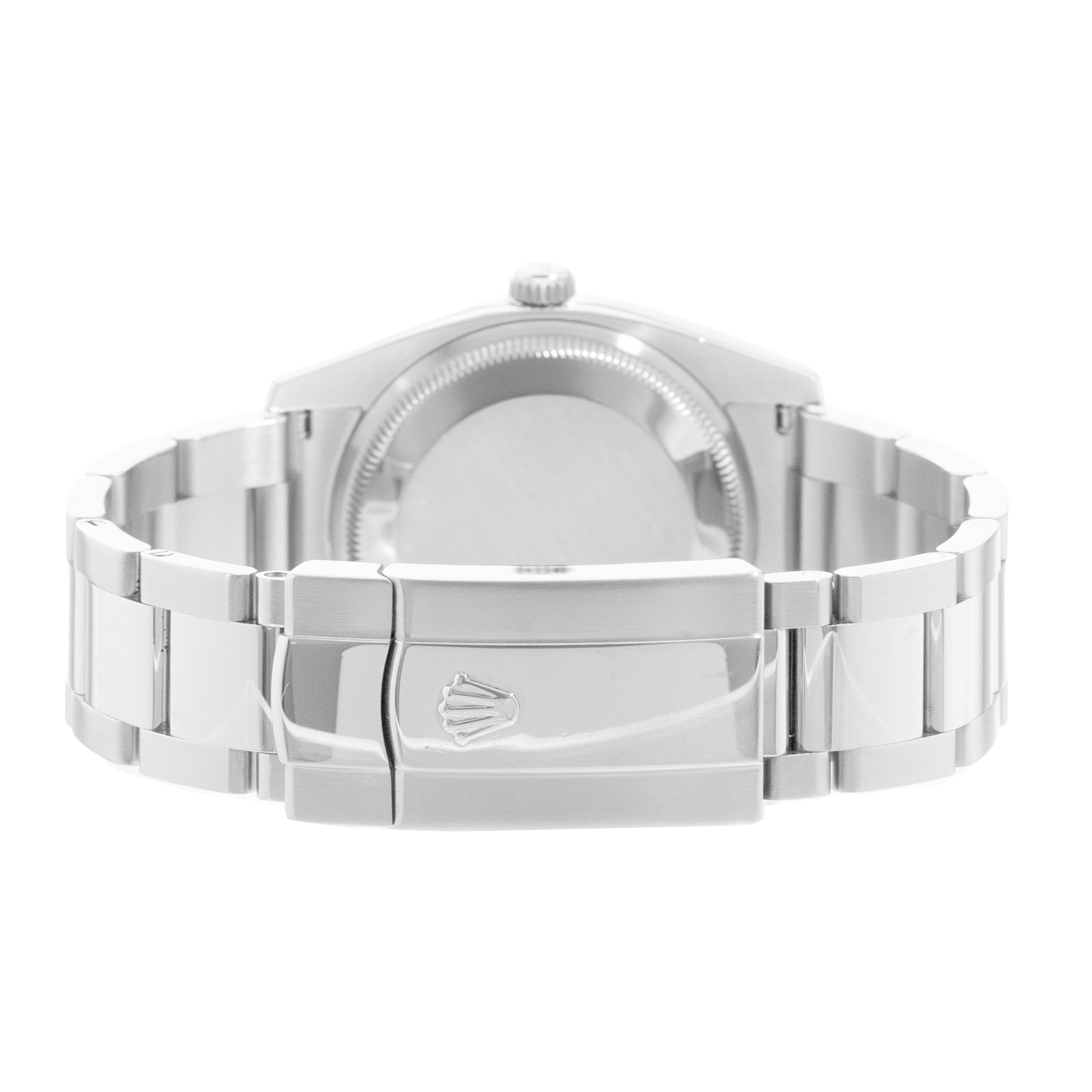 Rolex Oyster Perpetual Date 34 115234 Diamond Steel 18k White Gold Mens Watch thumbnail 7