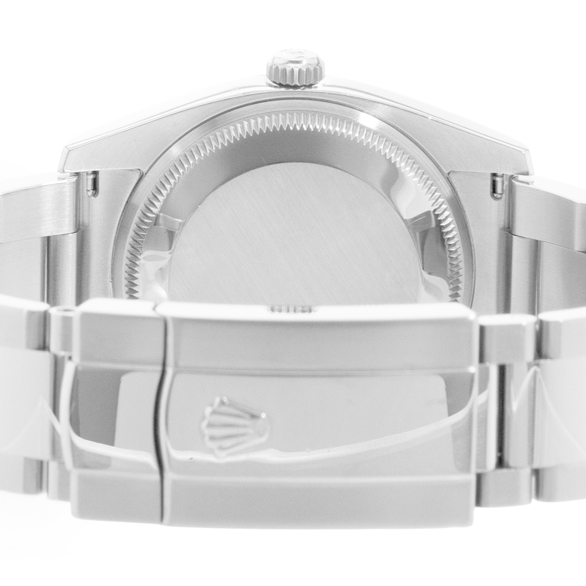 Rolex Oyster Perpetual Date 34 115234 Diamond Steel 18k White Gold Mens Watch thumbnail 8