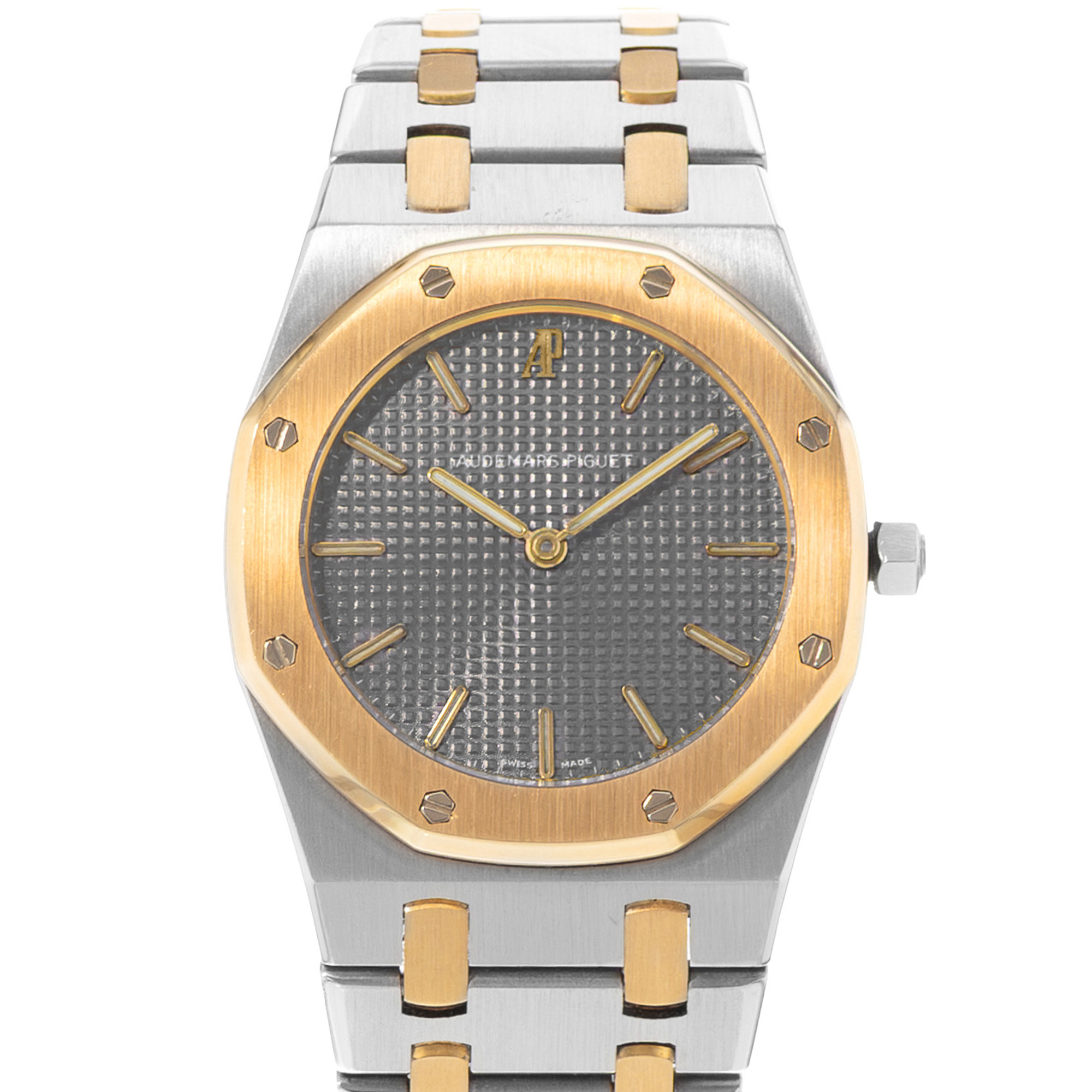 Audemars Piguet Royal Oak 56303SA 33mm Vintage Grey Steel 18k Yellow Gold Watch thumbnail 1
