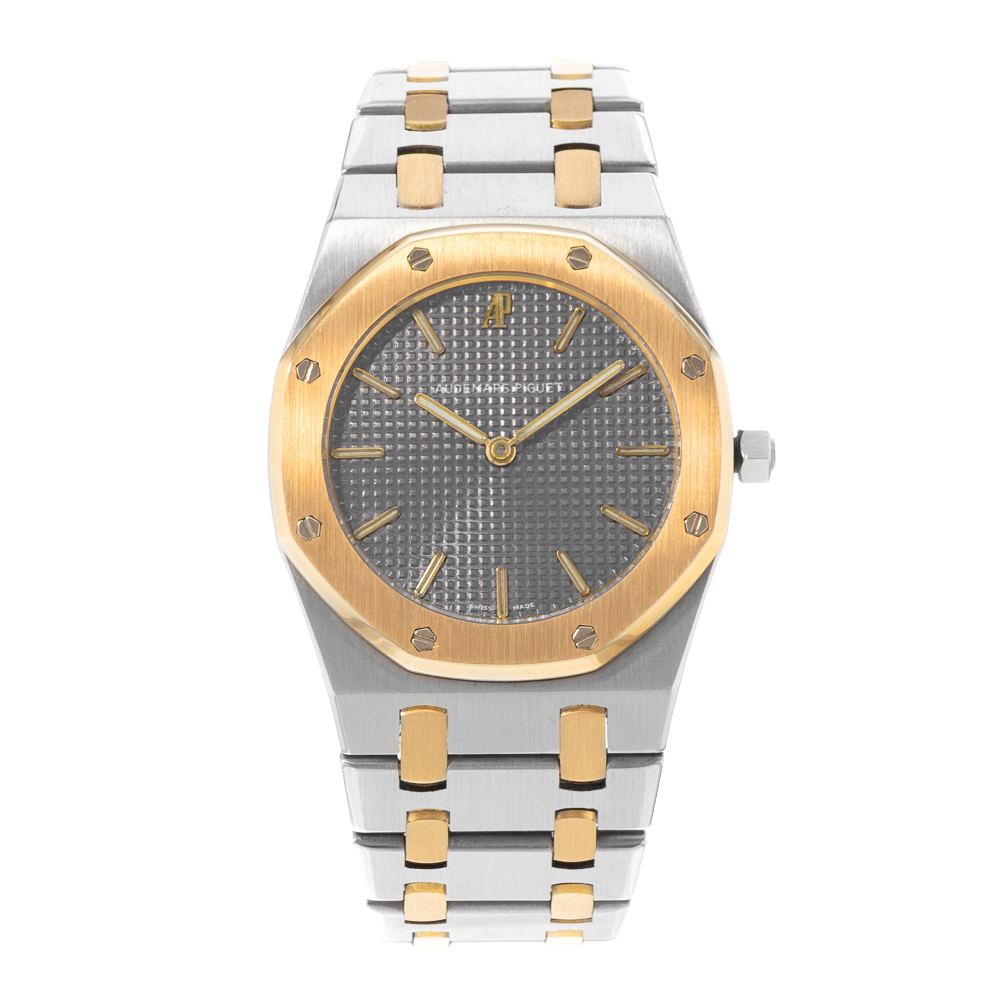 Audemars Piguet Royal Oak 56303SA 33mm Vintage Grey Steel 18k Yellow Gold Watch thumbnail 2