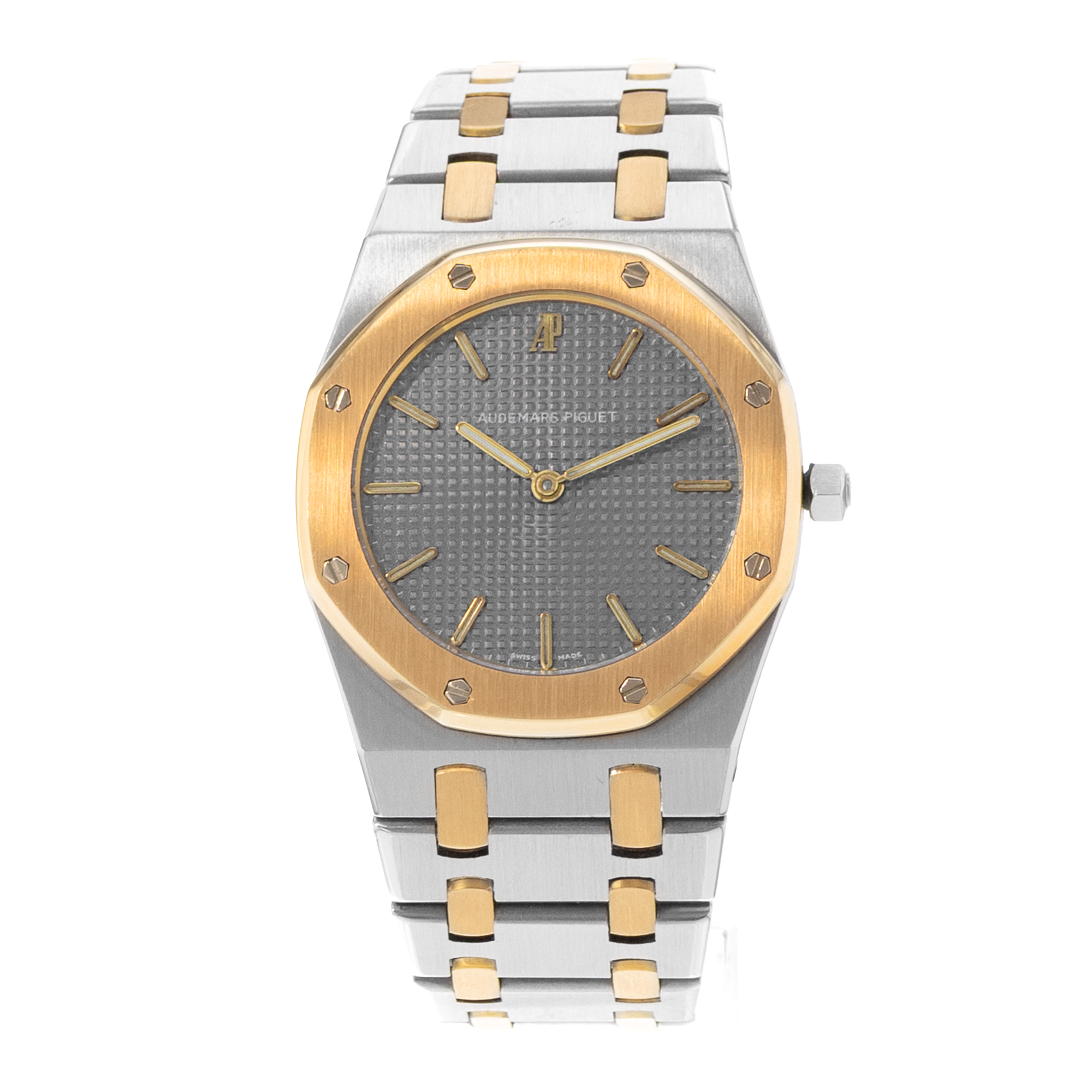 Audemars Piguet Royal Oak 56303SA 33mm Vintage Grey Steel 18k Yellow Gold Watch thumbnail 3