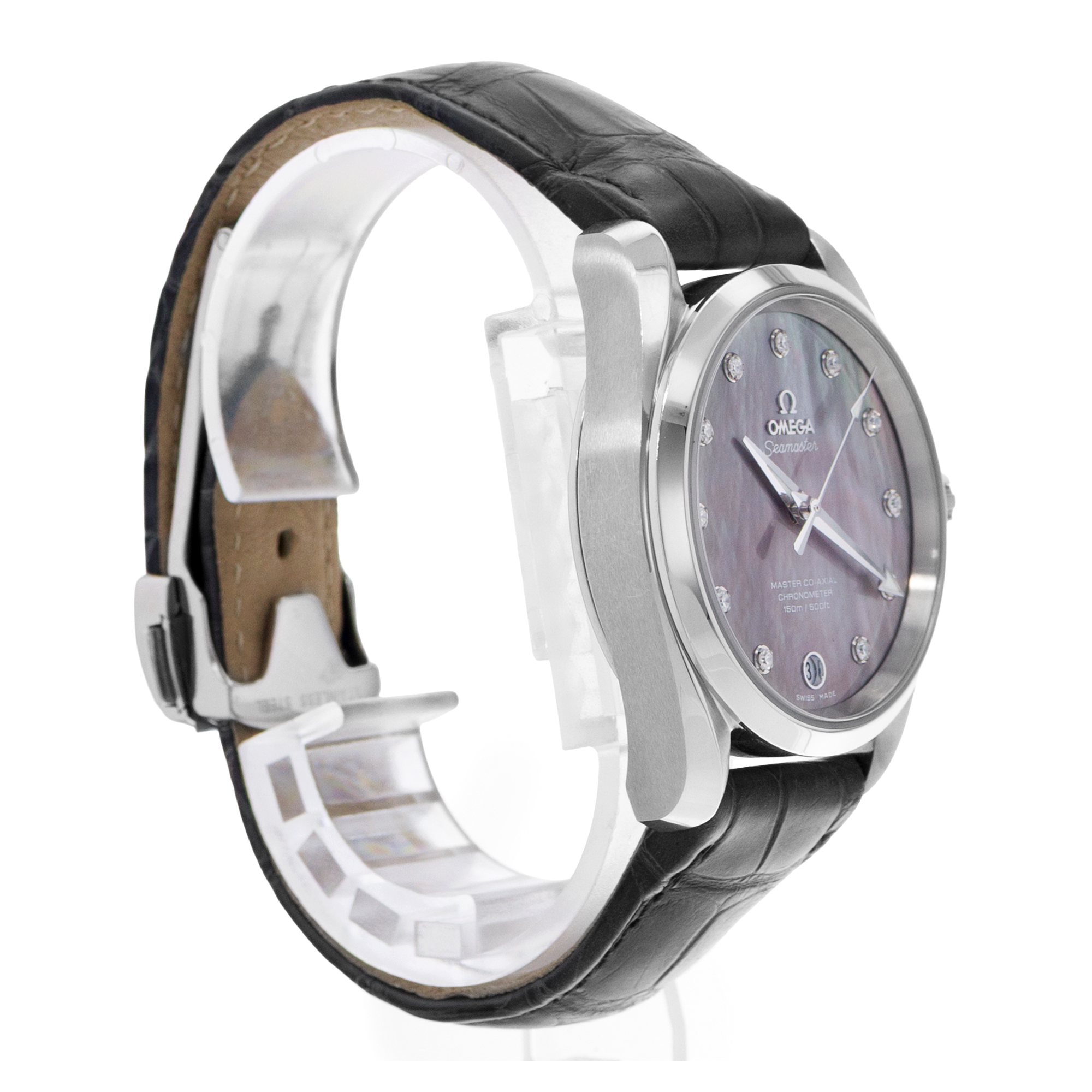 Omega Seamaster Aqua Terra 231.13.39.21.57.001 MOP Diamond Steel Watch Papers thumbnail 6