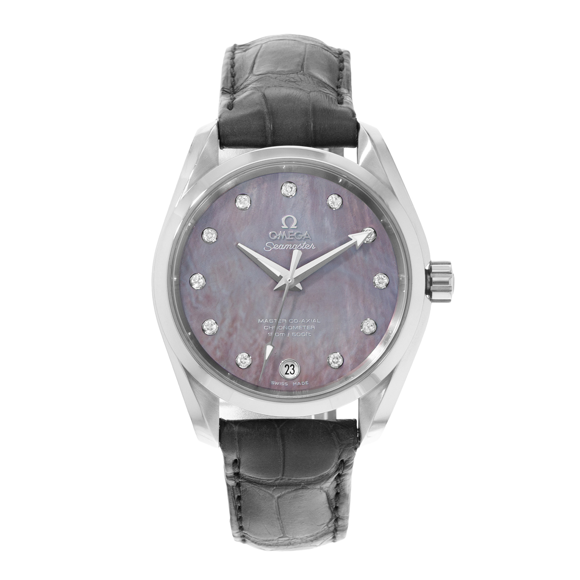 Omega Seamaster Aqua Terra 231.13.39.21.57.001 MOP Diamond Steel Watch Papers thumbnail 2