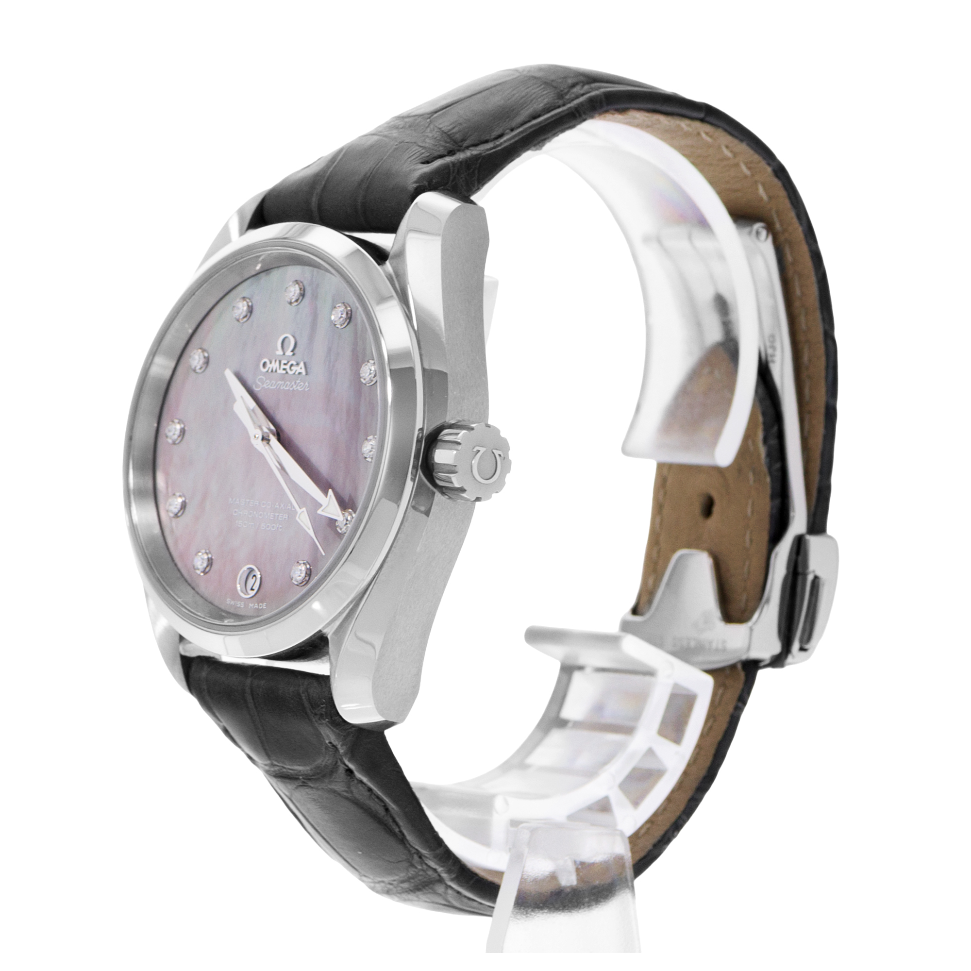 Omega Seamaster Aqua Terra 231.13.39.21.57.001 MOP Diamond Steel Watch Papers thumbnail 5