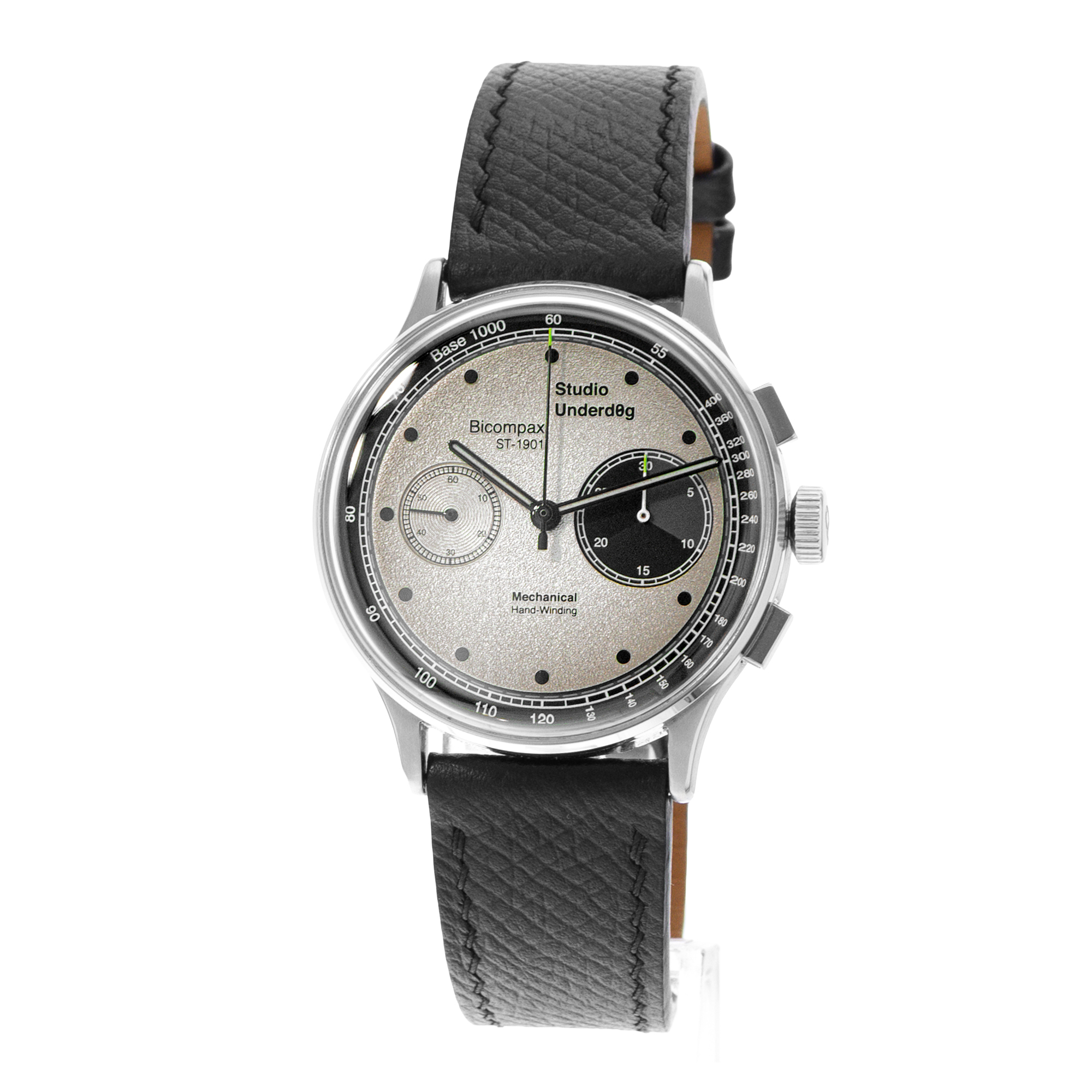 Studio Underd0g Go0fy Panda ST-1901B 38mm Panda Steel Chronograph Mens Watch Box thumbnail 3