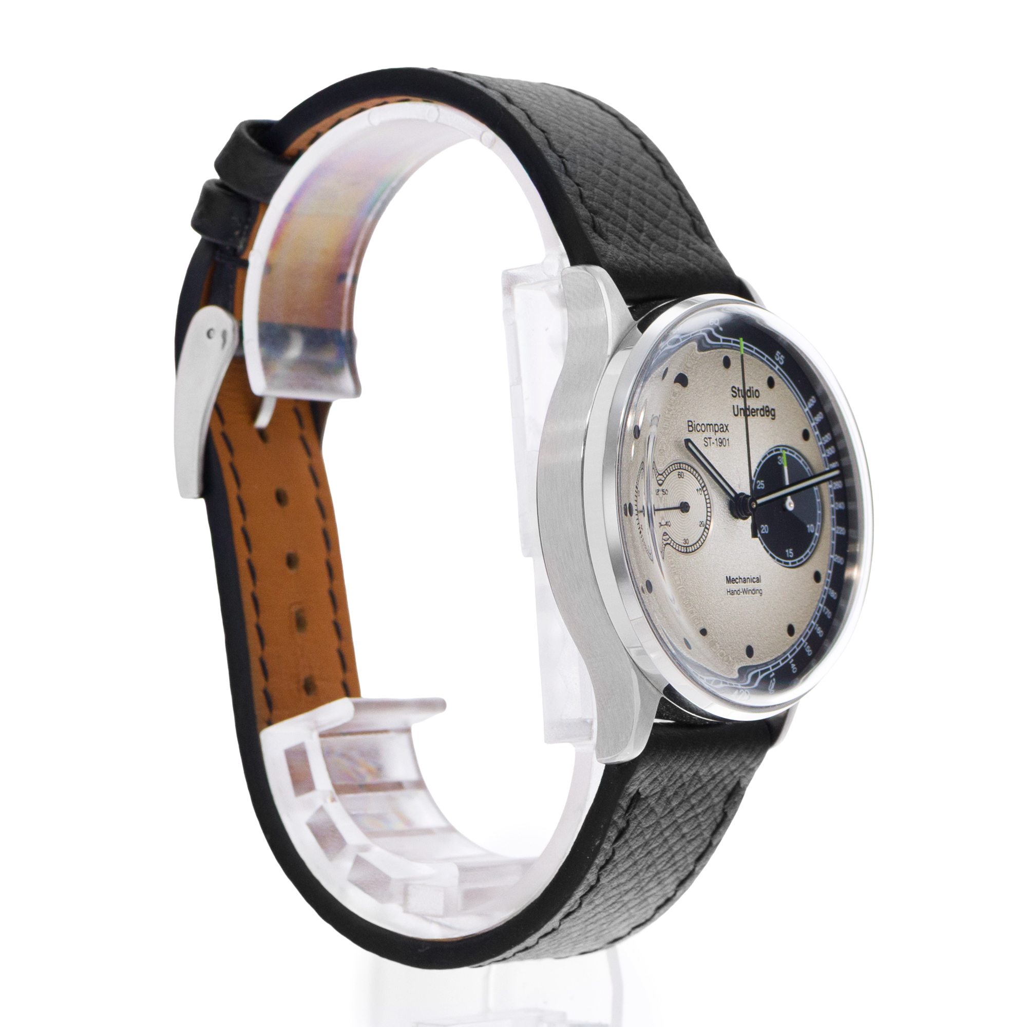 Studio Underd0g Go0fy Panda ST-1901B 38mm Panda Steel Chronograph Mens Watch Box thumbnail 5