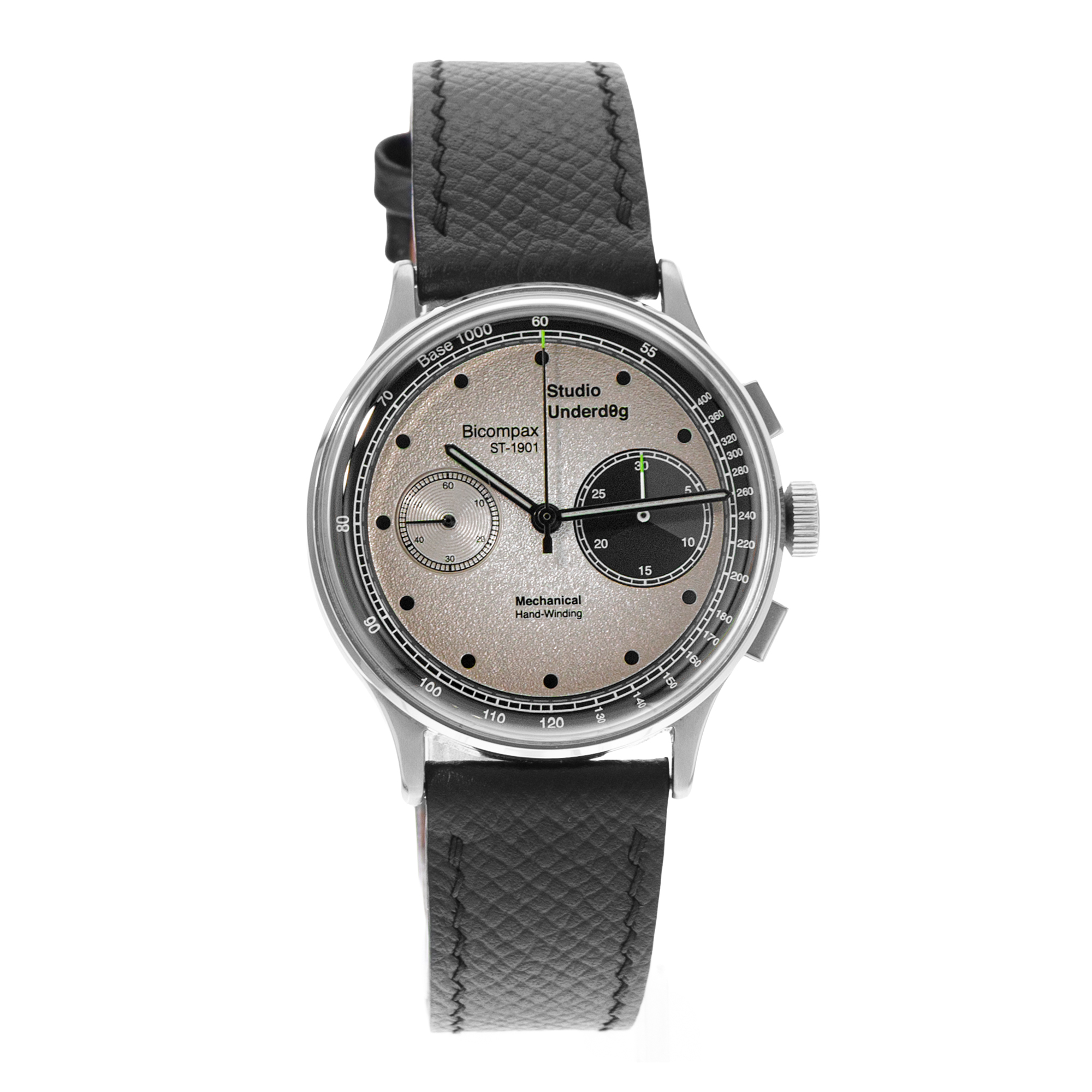 Studio Underd0g Go0fy Panda ST-1901B 38mm Panda Steel Chronograph Mens Watch Box thumbnail 6