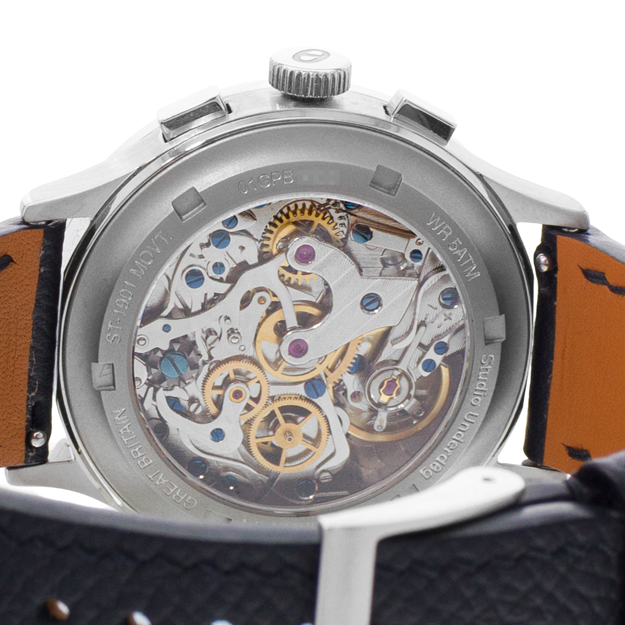 Studio Underd0g Go0fy Panda ST-1901B 38mm Panda Steel Chronograph Mens Watch Box thumbnail 8