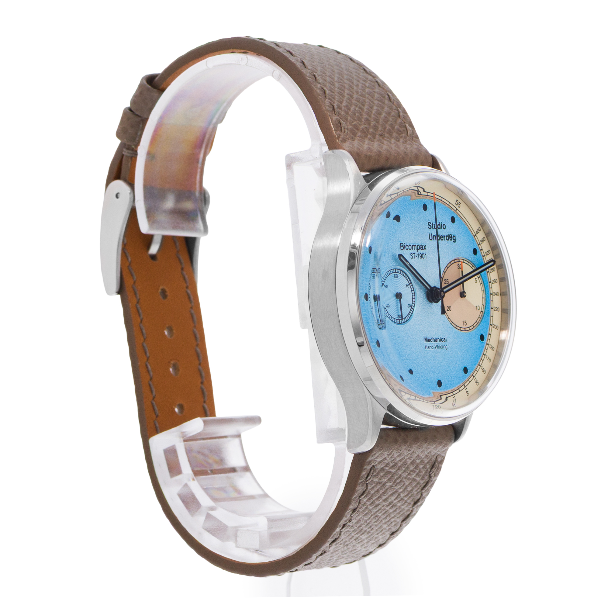 Studio Underd0g Desert Sky ST-1901B 38mm Blue Steel Chronograph Mens Watch Box thumbnail 5