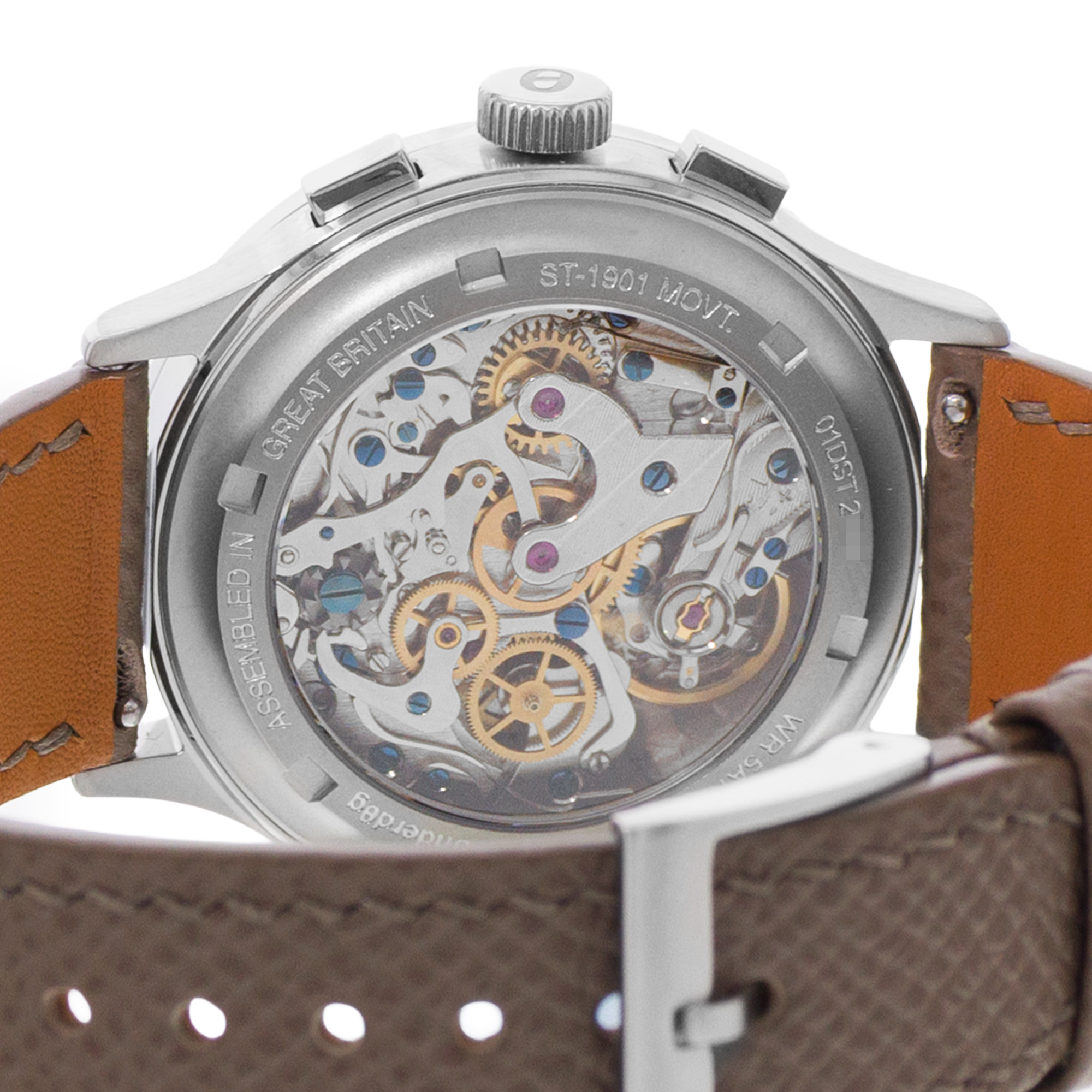 Studio Underd0g Desert Sky ST-1901B 38mm Blue Steel Chronograph Mens Watch Box thumbnail 8