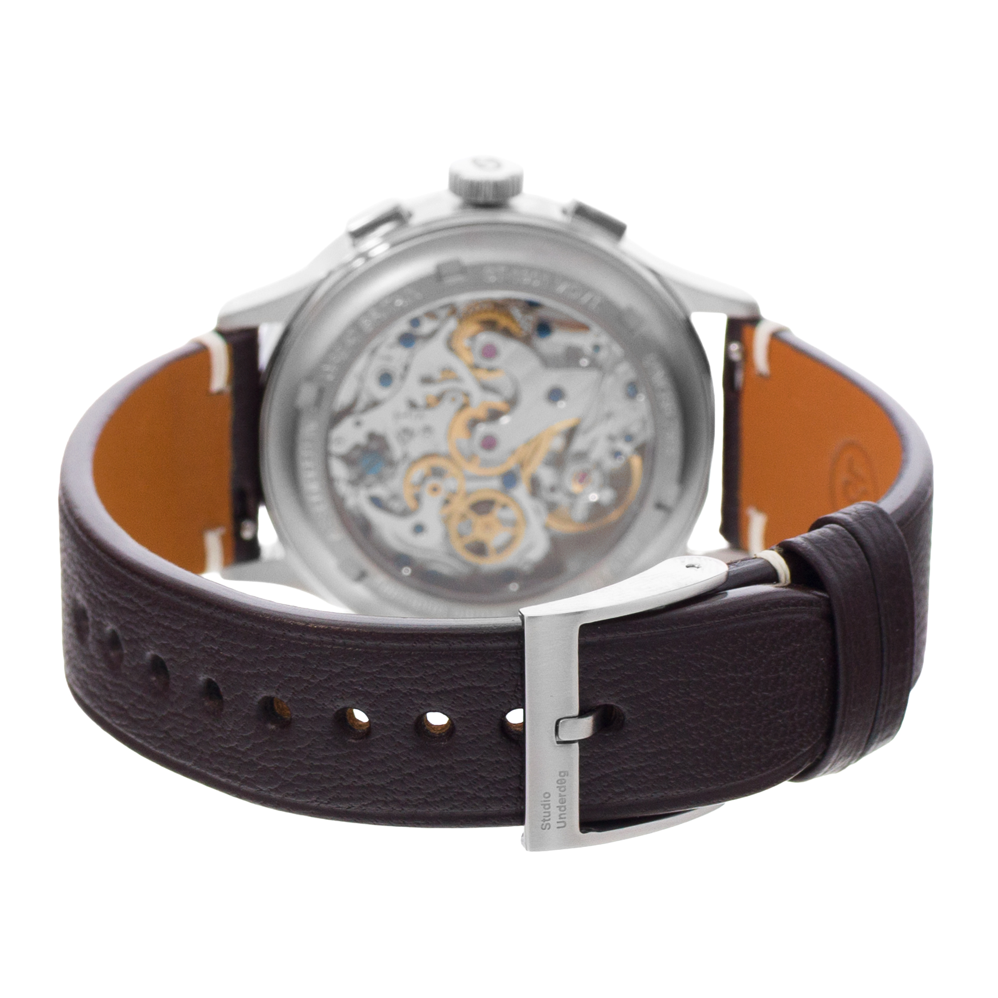 Studio Underd0g Mint Ch0c Chip ST-1901B 38mm Steel Chronograph Mens Watch Box thumbnail 7