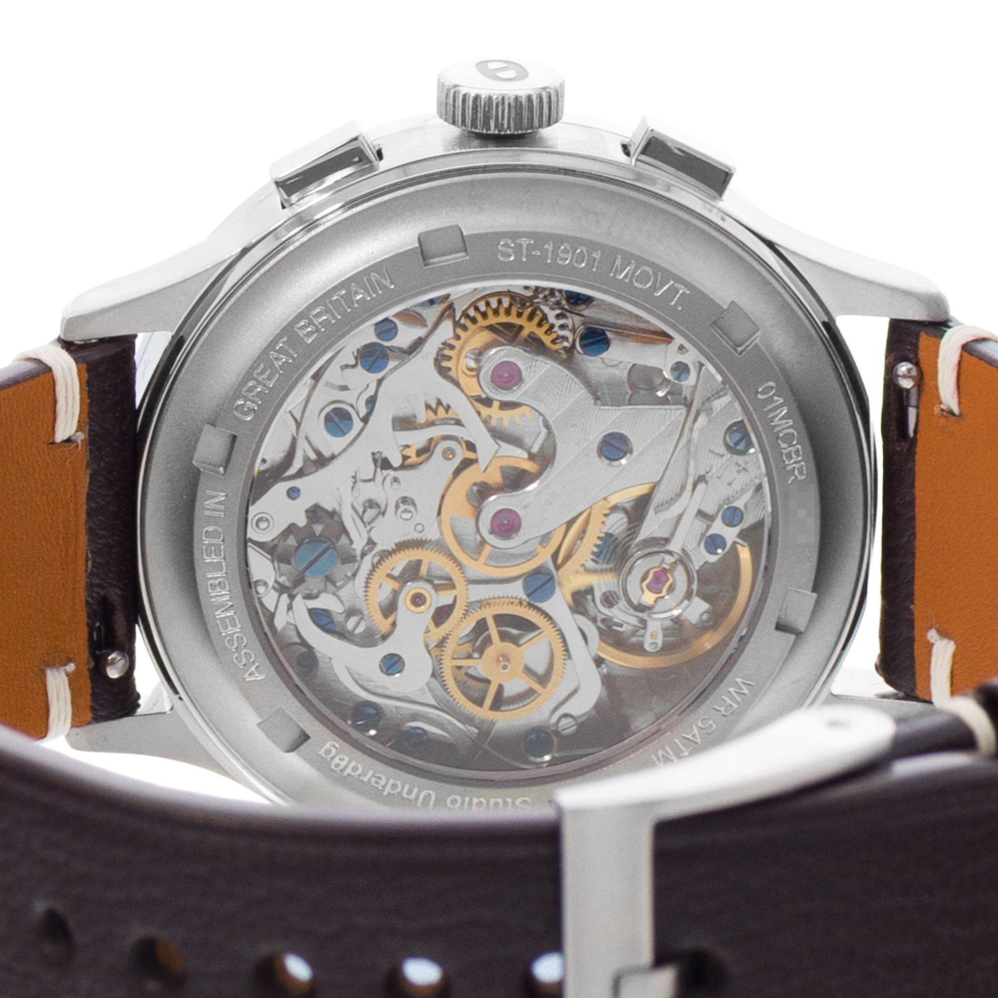 Studio Underd0g Mint Ch0c Chip ST-1901B 38mm Steel Chronograph Mens Watch Box thumbnail 8