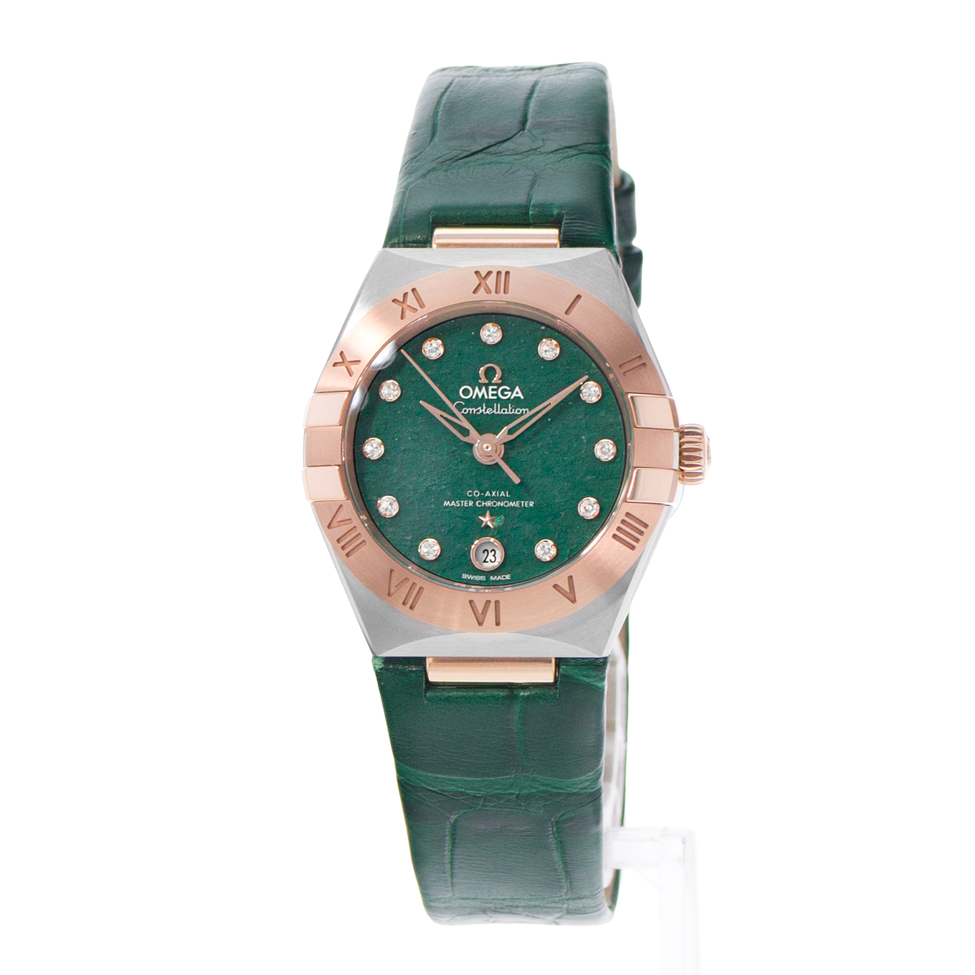 Omega Constellation 131.23.29.20.99.001 29mm Green Diamond Steel 18k Rose Gold thumbnail 4