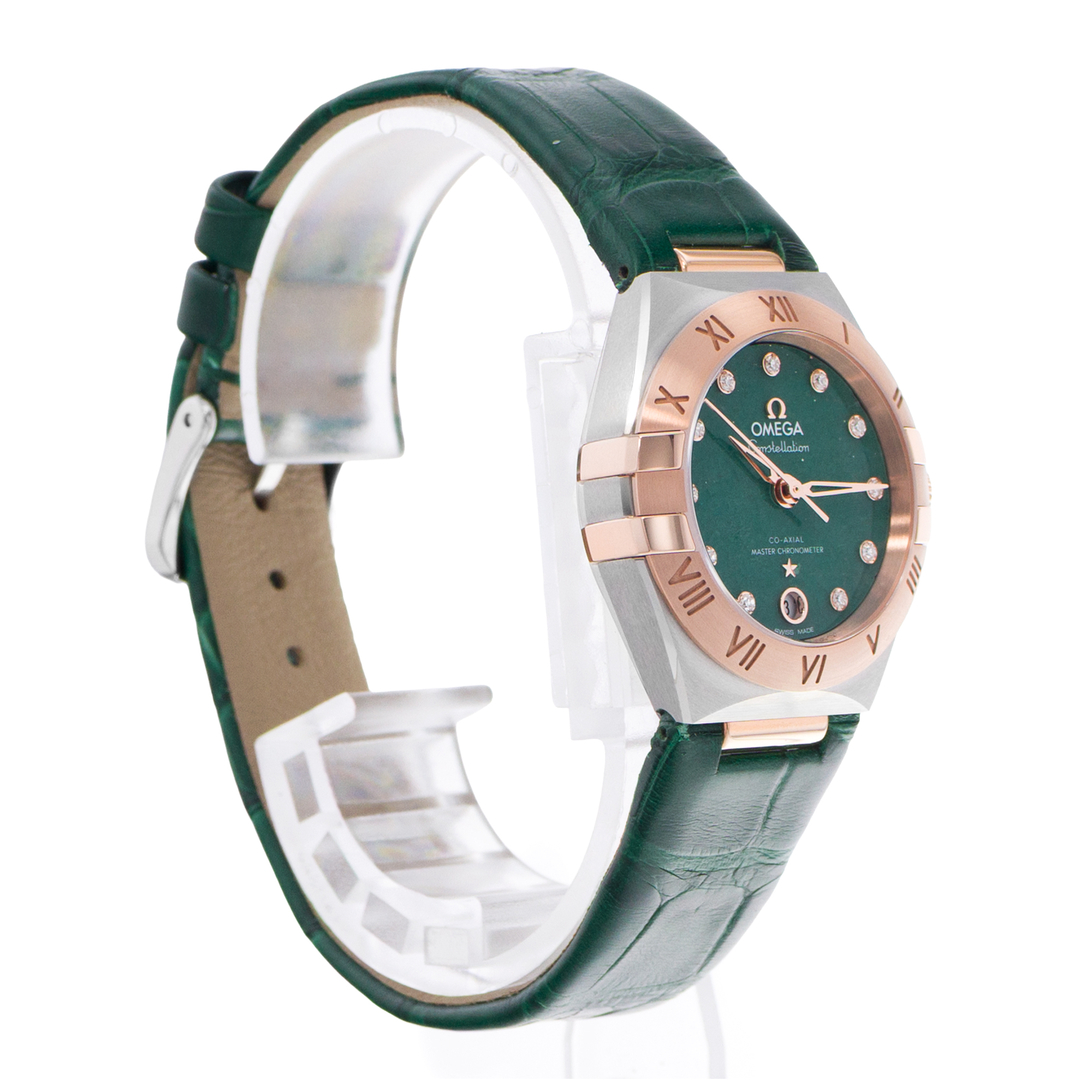 Omega Constellation 131.23.29.20.99.001 29mm Green Diamond Steel 18k Rose Gold thumbnail 6