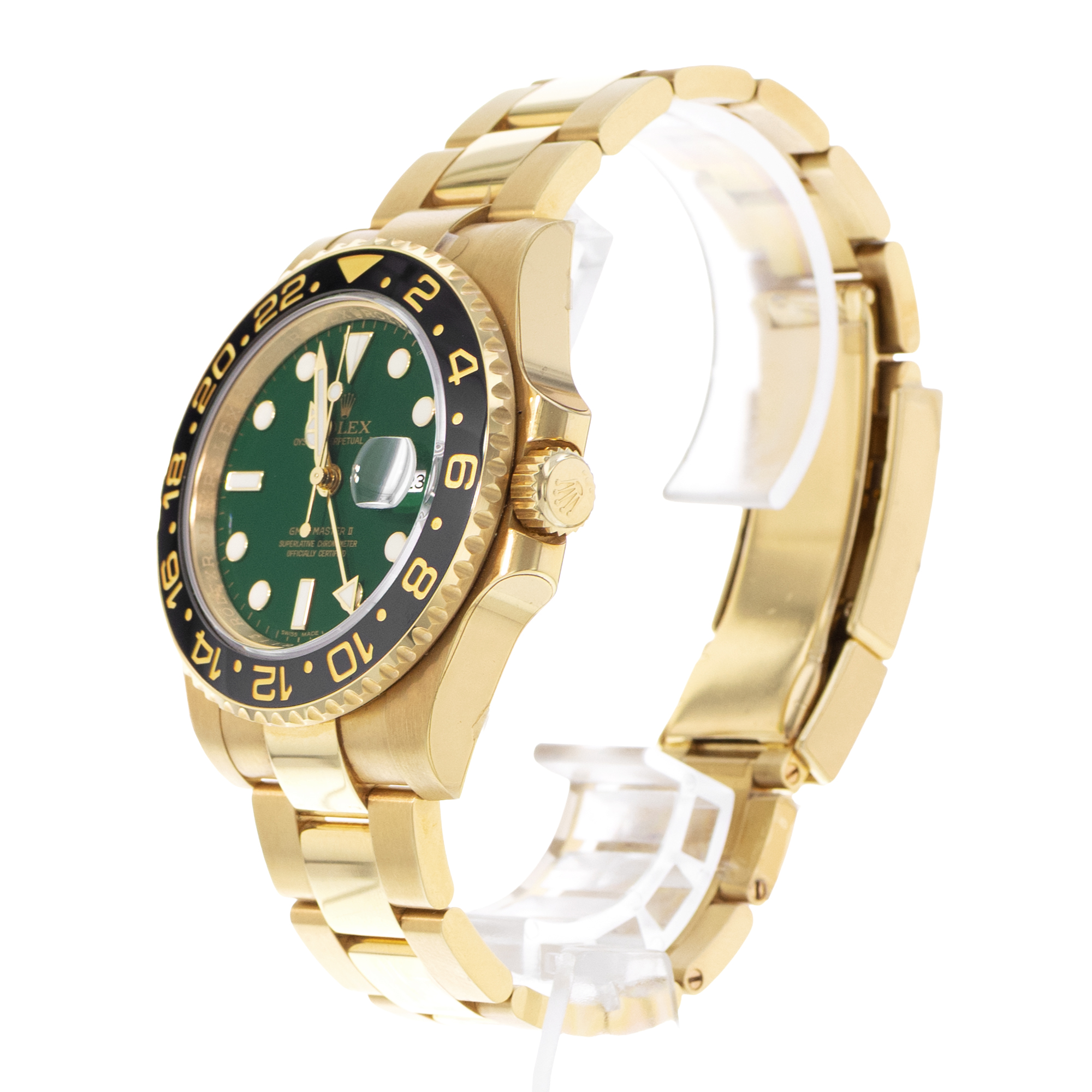 Rolex GMT-Master II 116718LN 40mm Ceramic 18k Yellow Gold Mens Watch Papers 2006 thumbnail 5