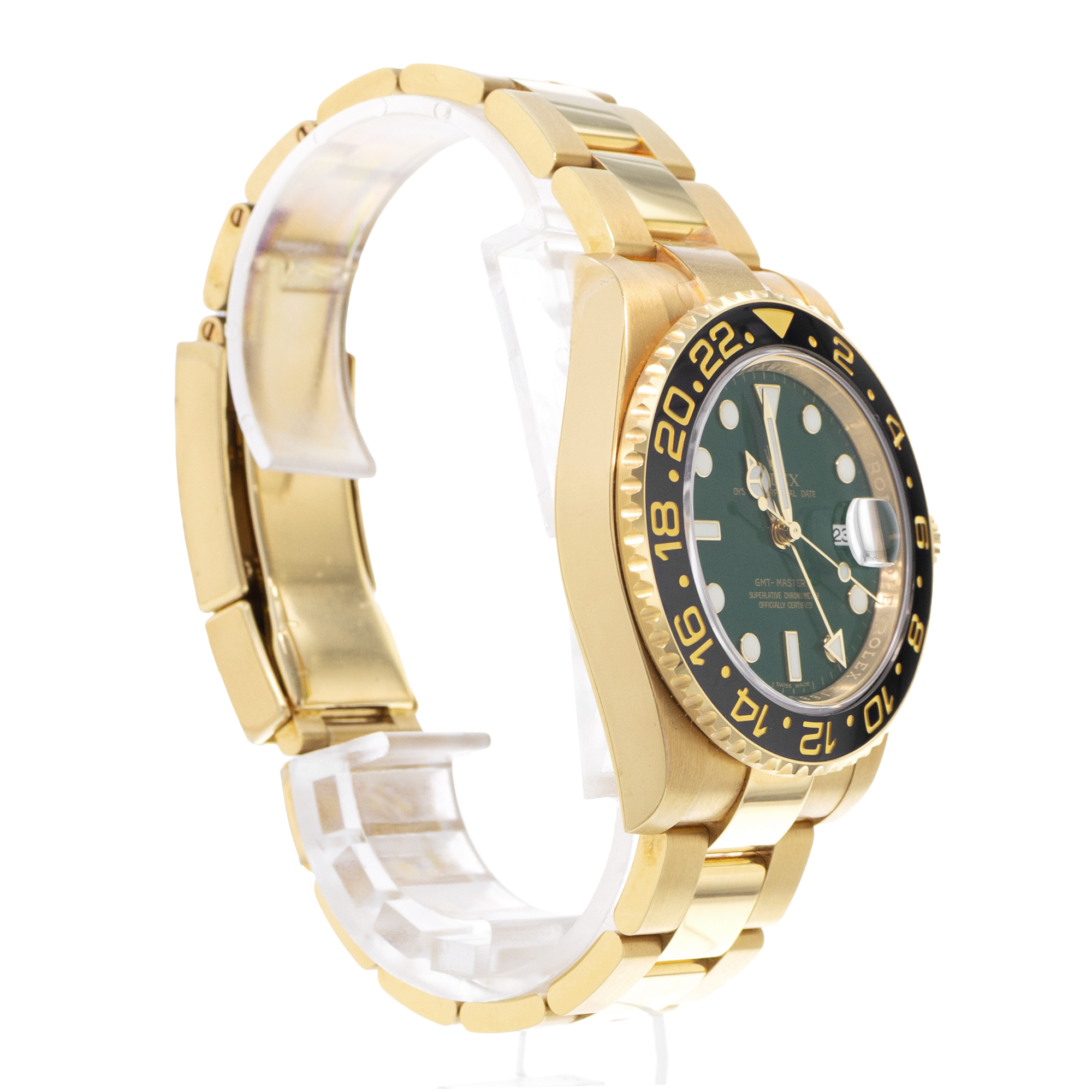Rolex GMT-Master II 116718LN 40mm Ceramic 18k Yellow Gold Mens Watch Papers 2006 thumbnail 6