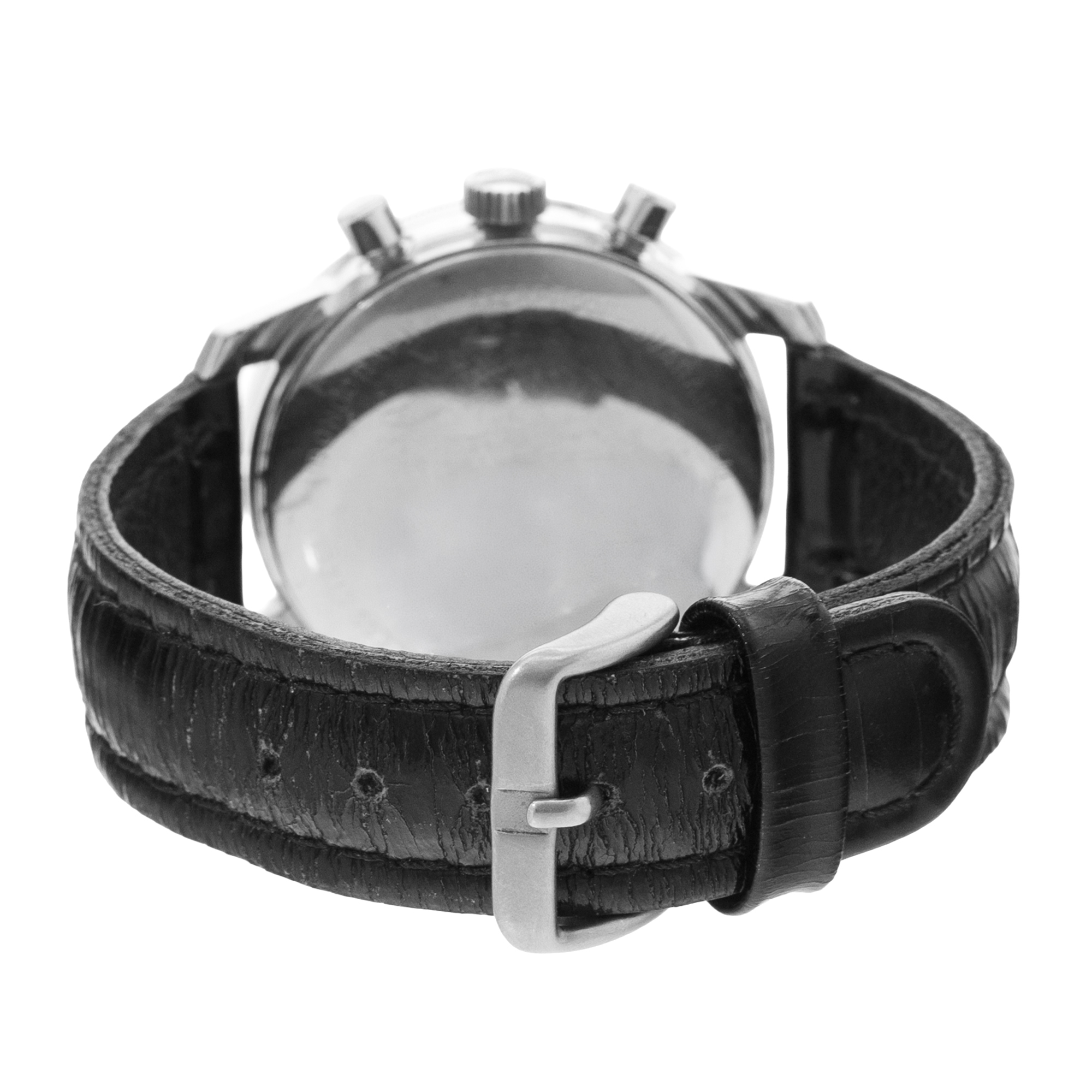 TAG Heuer Autavia 7763 40mm Vintage Black Steel Aluminum Manual Mens Watch 1965 thumbnail 7