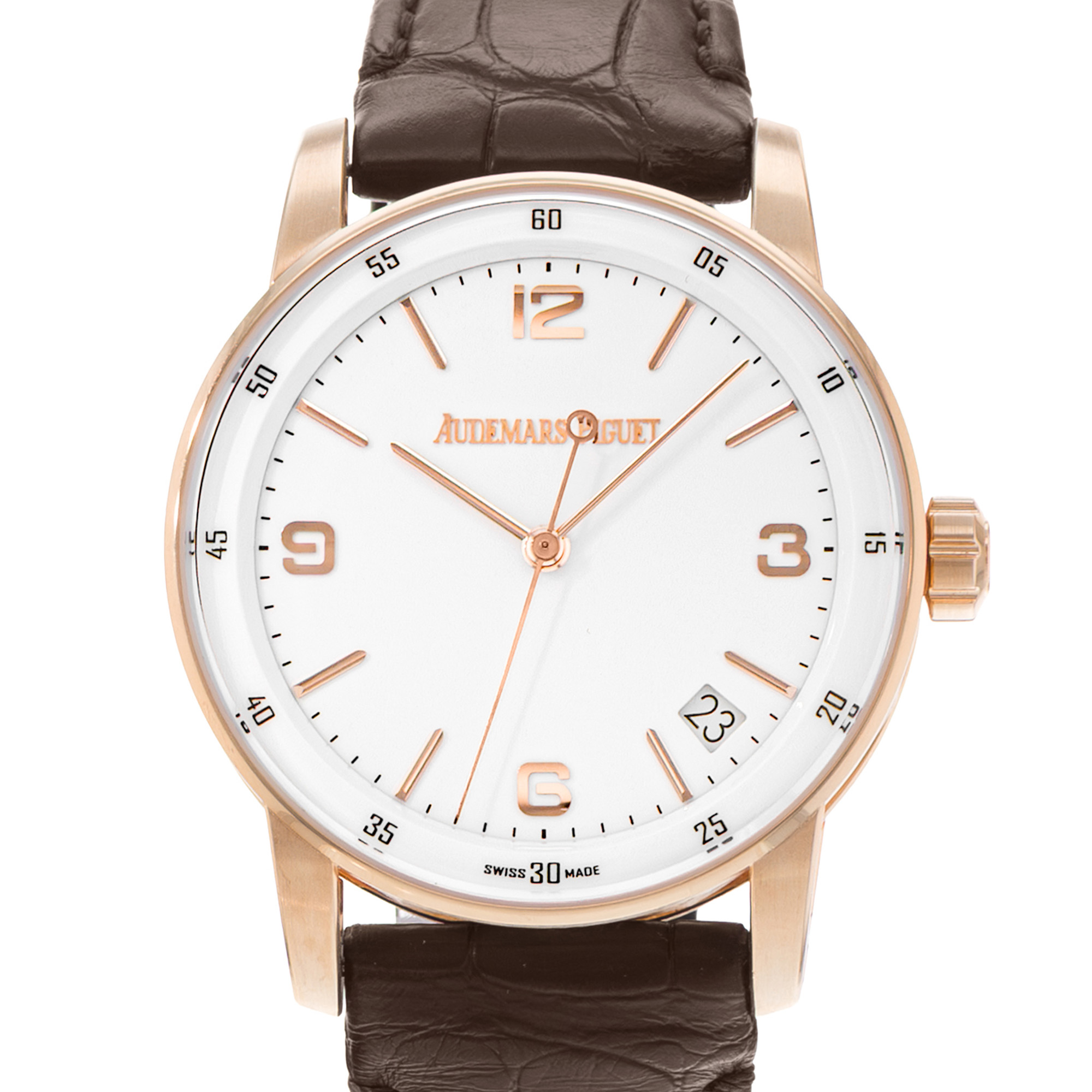 Audemars Piguet Code 11.59 15210OR.OO.A099CR.01 White 18k Rose Gold Mens Watch thumbnail 1