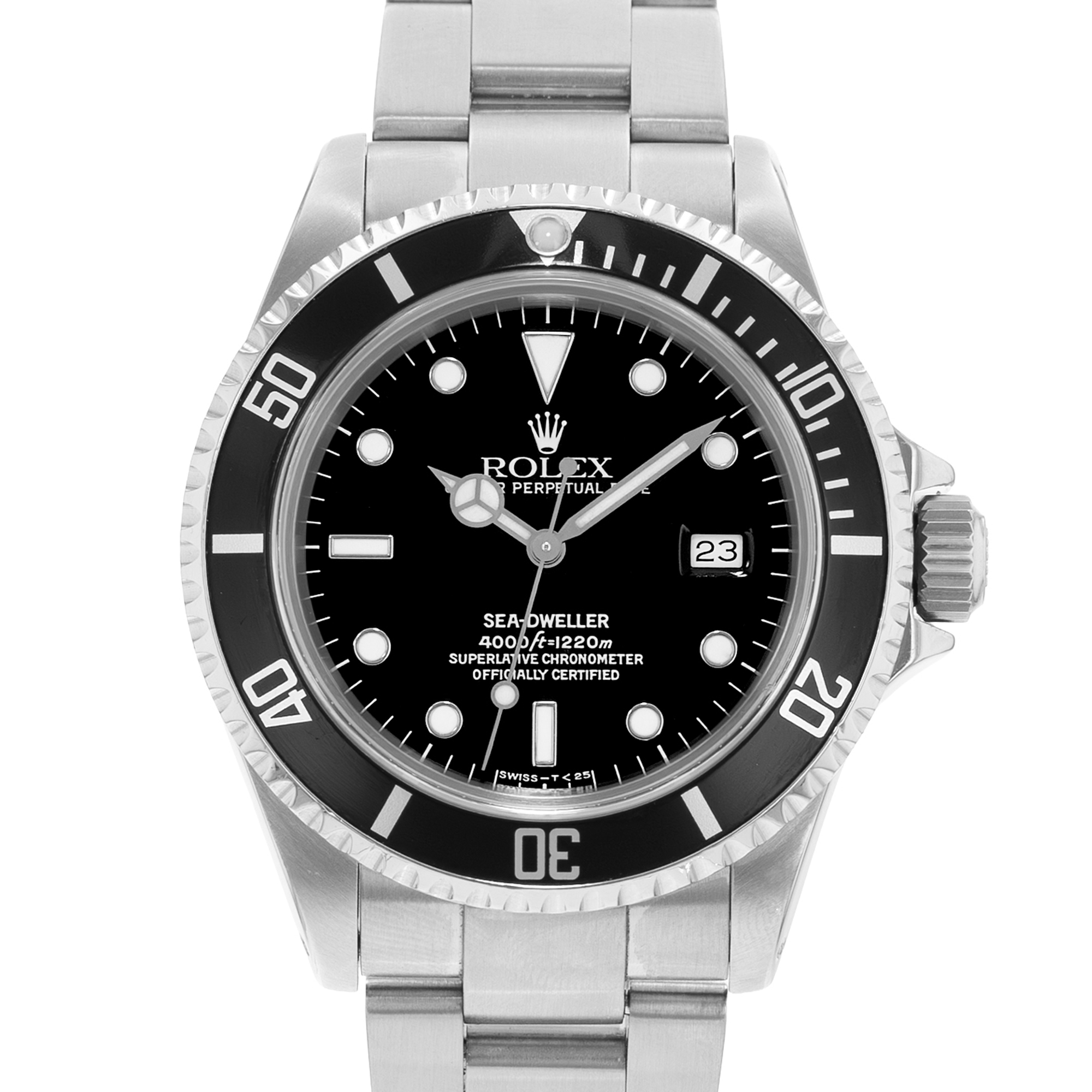 Rolex Sea-Dweller 4000 16600 40mm Black Dial Steel Aluminum Mens Watch 1991 thumbnail 1