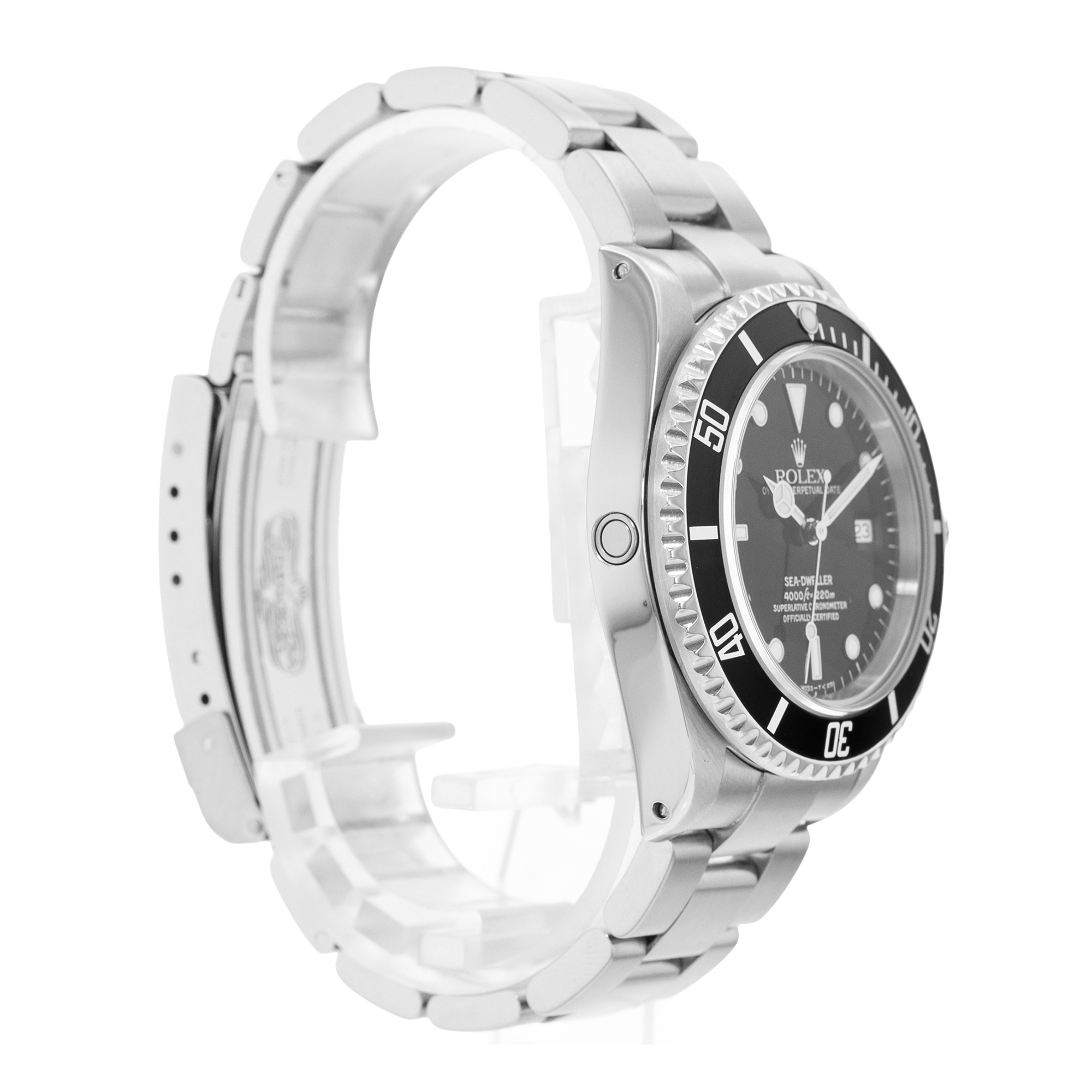 Rolex Sea-Dweller 4000 16600 40mm Black Dial Steel Aluminum Mens Watch 1991 thumbnail 5