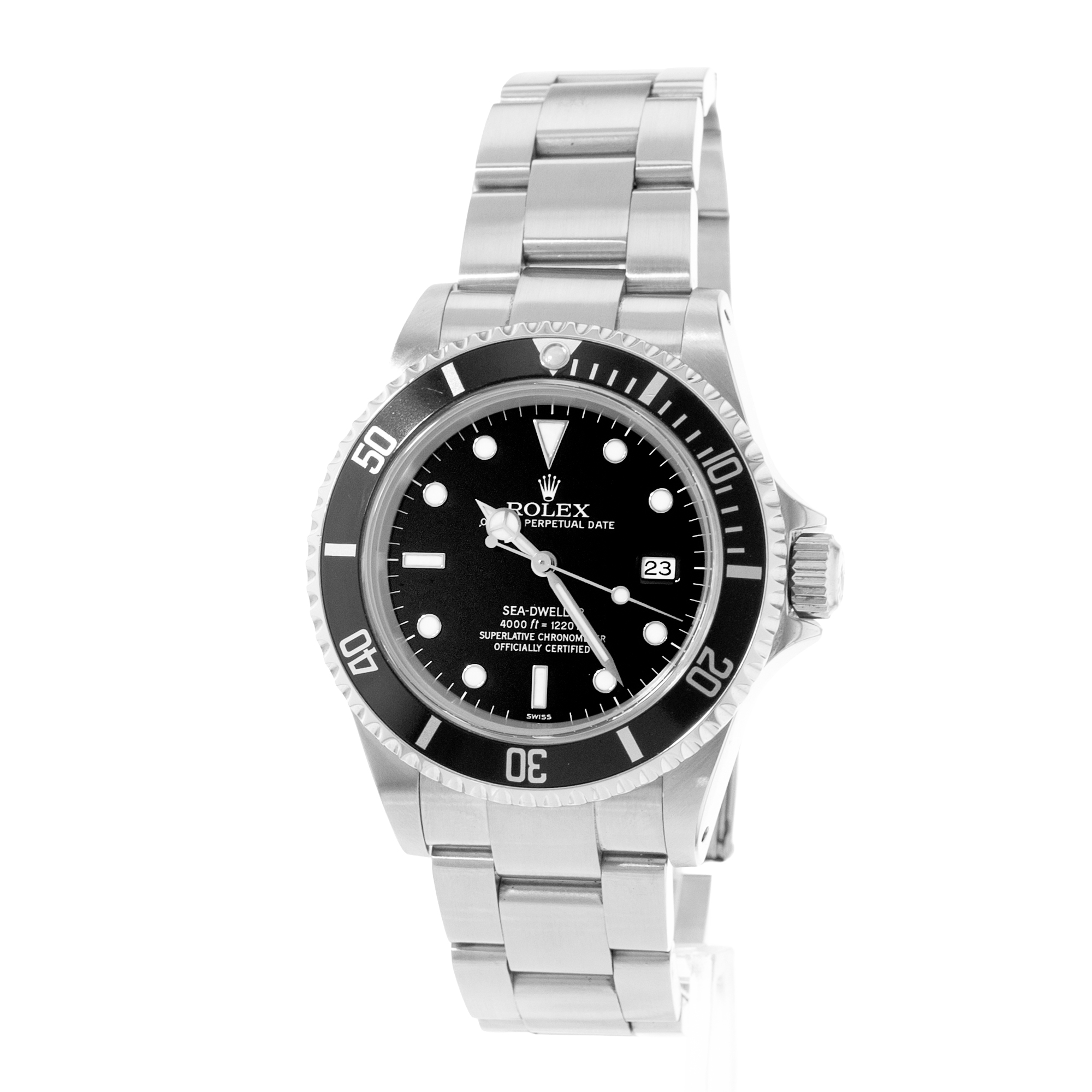 Rolex Sea-Dweller 4000 16600 40mm Black Steel Aluminum Mens Watch Papers 1999 thumbnail 4