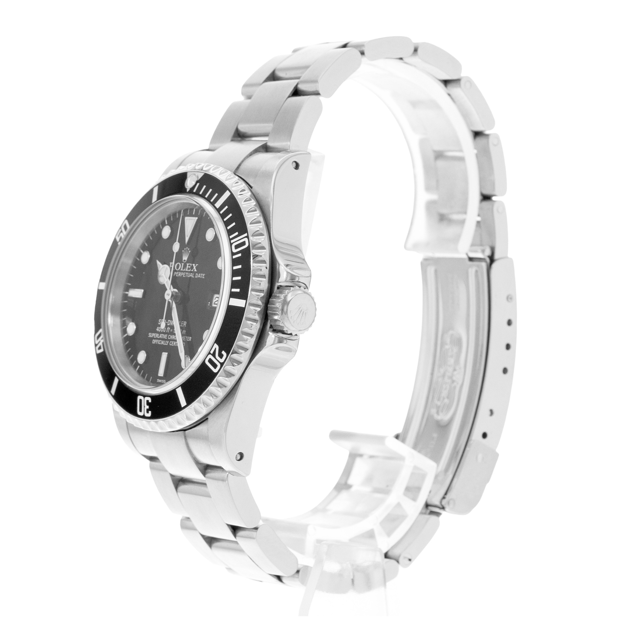 Rolex Sea-Dweller 4000 16600 40mm Black Steel Aluminum Mens Watch Papers 1999 thumbnail 5