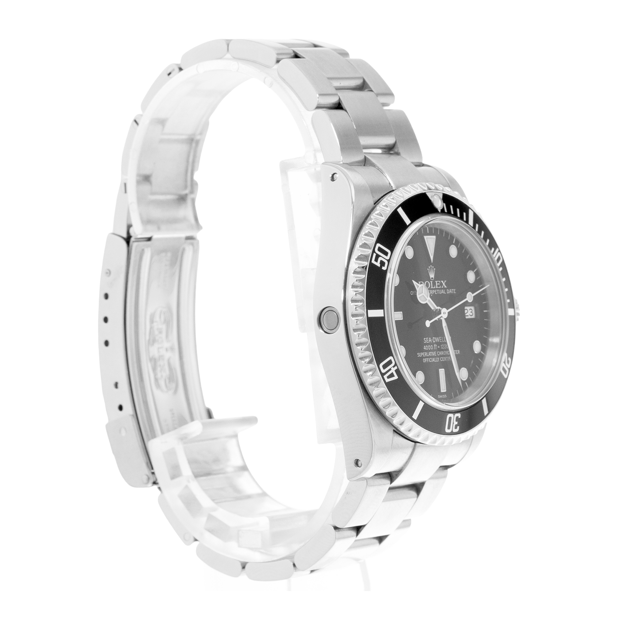 Rolex Sea-Dweller 4000 16600 40mm Black Steel Aluminum Mens Watch Papers 1999 thumbnail 6