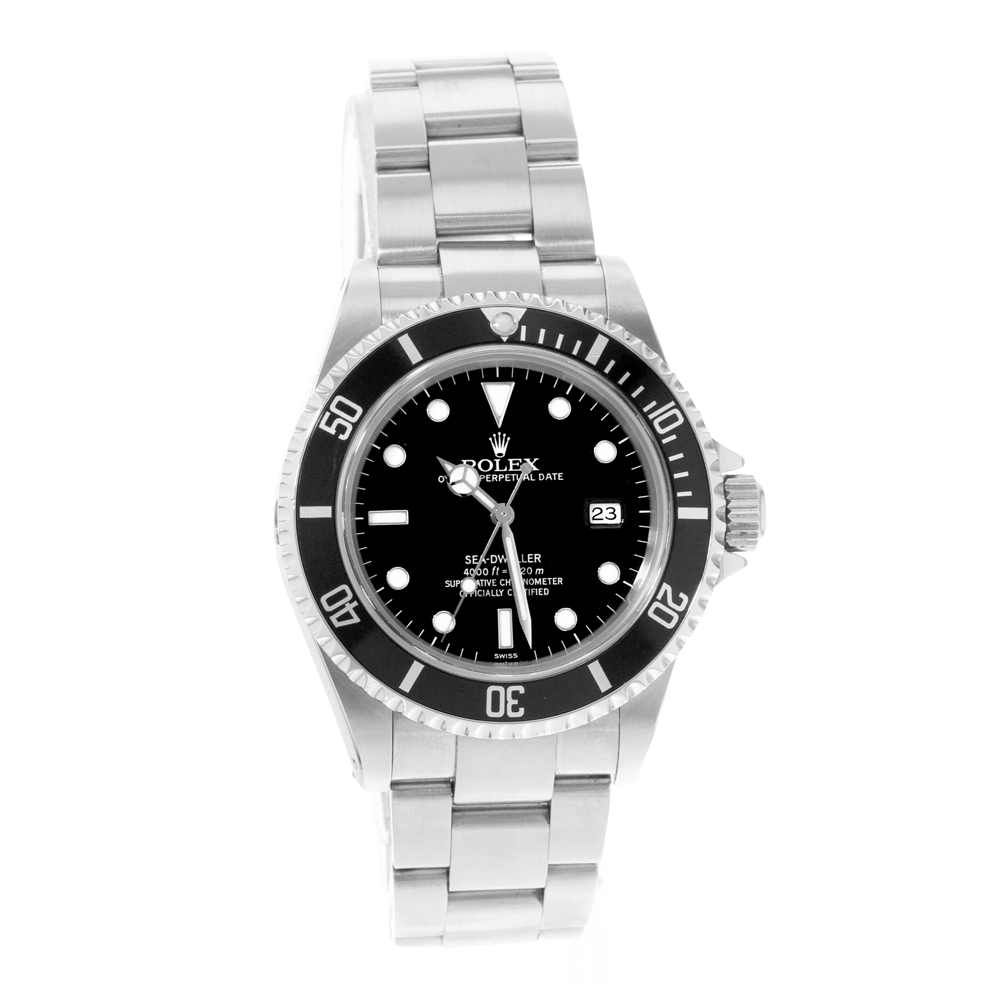 Rolex Sea-Dweller 4000 16600 40mm Black Steel Aluminum Mens Watch Papers 1999 thumbnail 7
