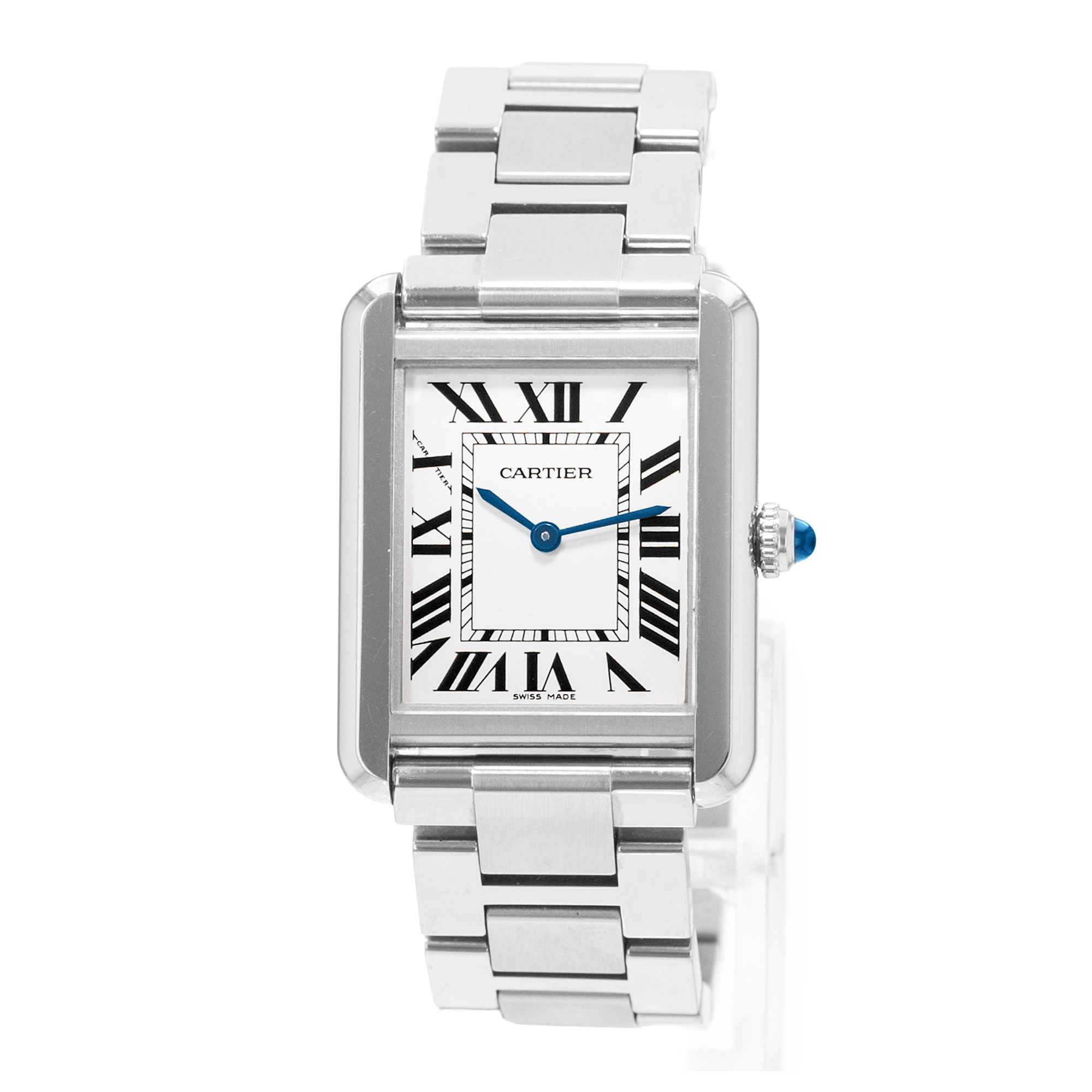 Cartier Tank Solo W5200013 3170 24mm Silver Roman Dial Steel Ladies Watch 2010 thumbnail 3