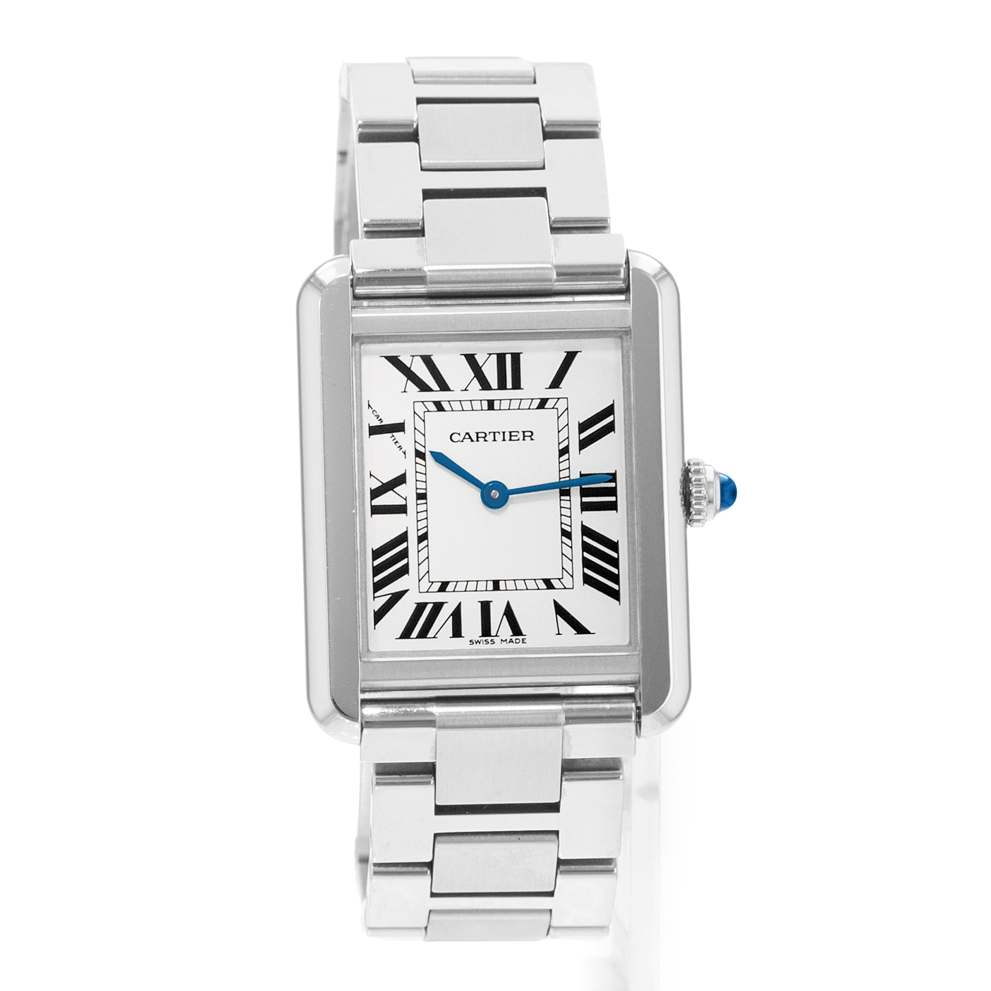 Cartier Tank Solo W5200013 3170 24mm Silver Roman Dial Steel Ladies Watch 2010 thumbnail 6