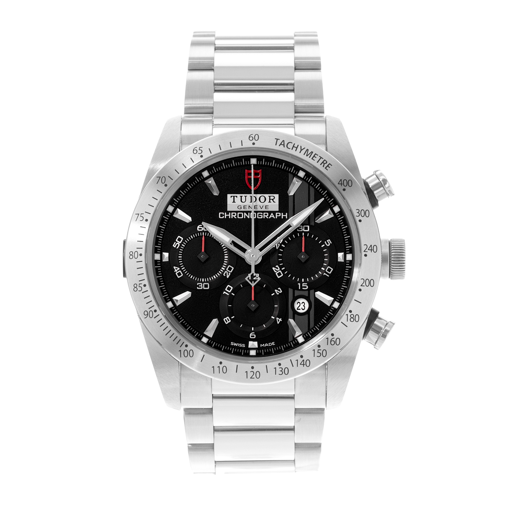 Tudor Fastrider Chrono 42000 42mm Black Dial Steel Chronograph Mens Watch 2014 thumbnail 2